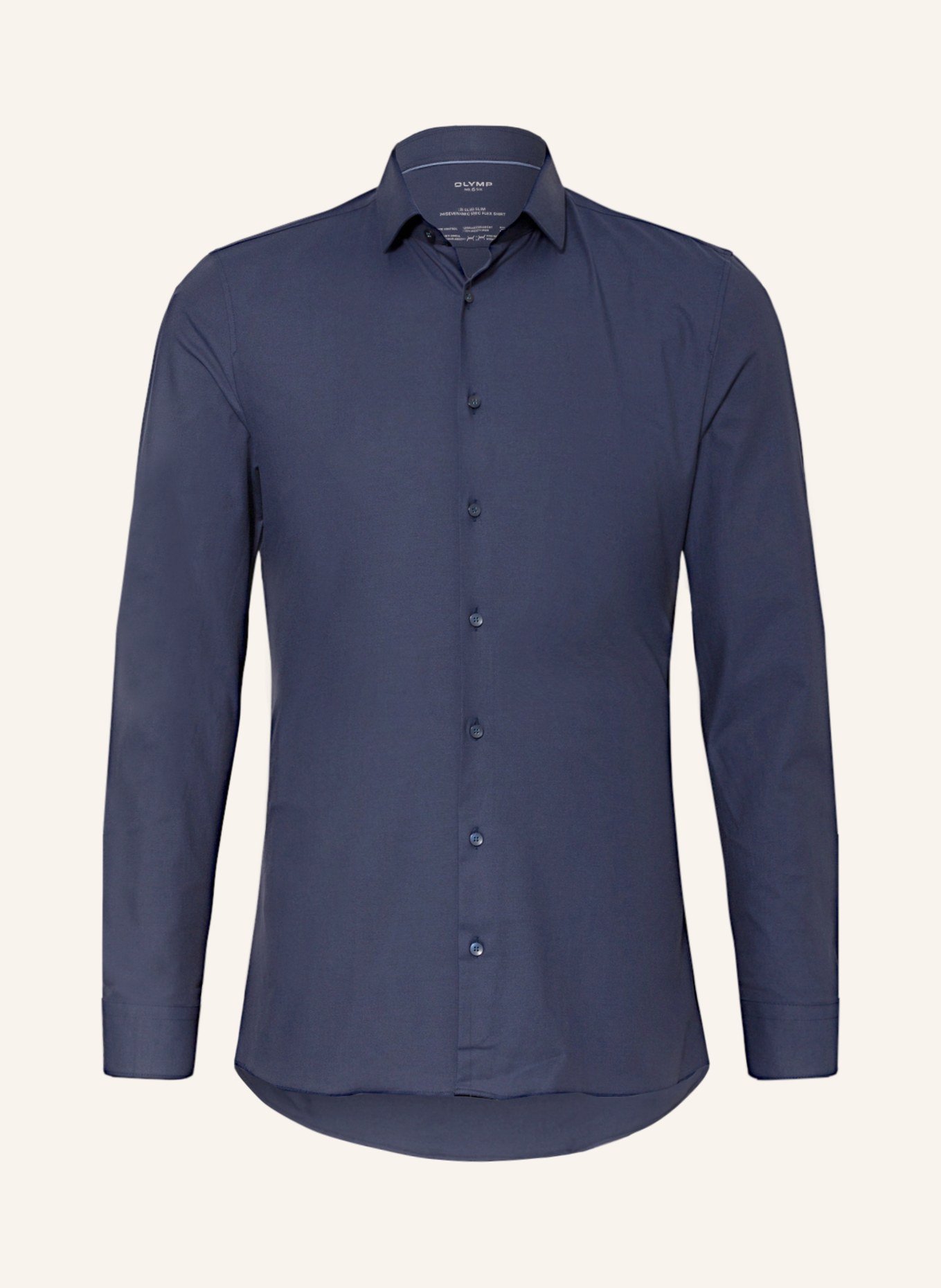 OLYMP Koszula z dżerseju No. Six 24/Seven super slim: GRANATOWY