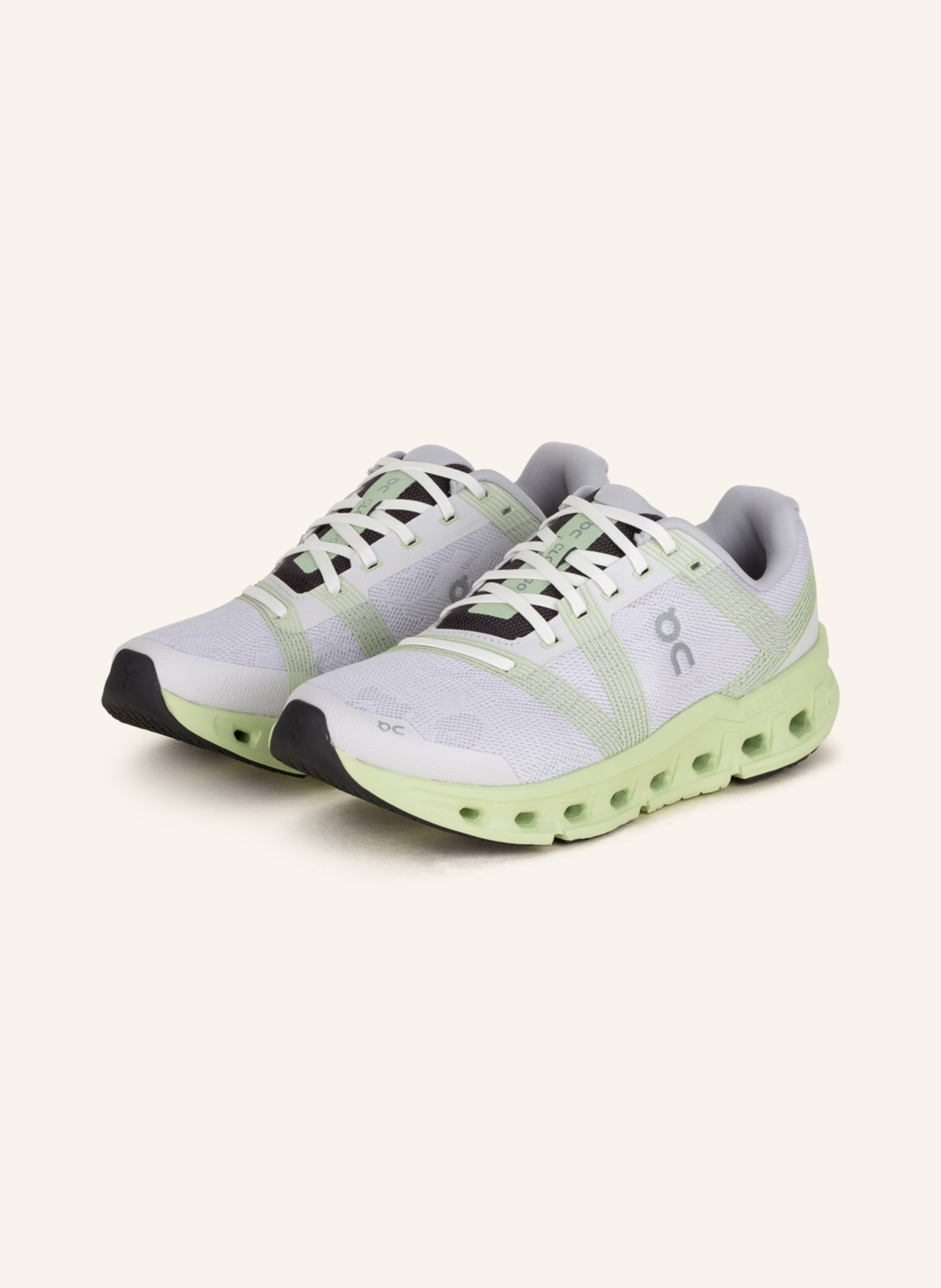 On Running shoes CLOUDGO, Color: WHITE/ LIGHT GREEN (Image 1)