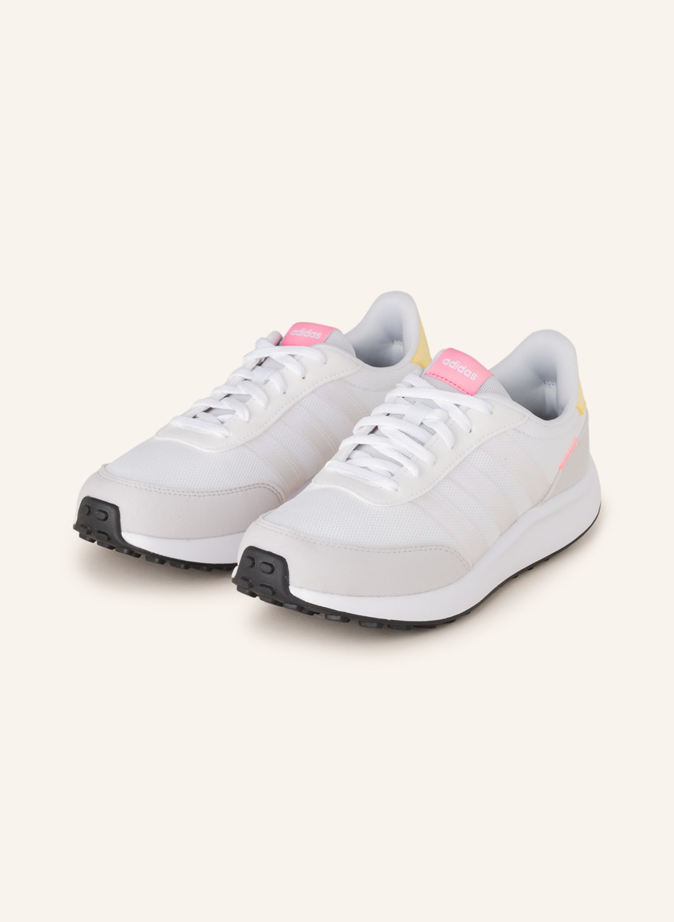 adidas Sneaker RUN 70S, Farbe: WEISS/ HELLGELB/ ROSA (Bild 1)