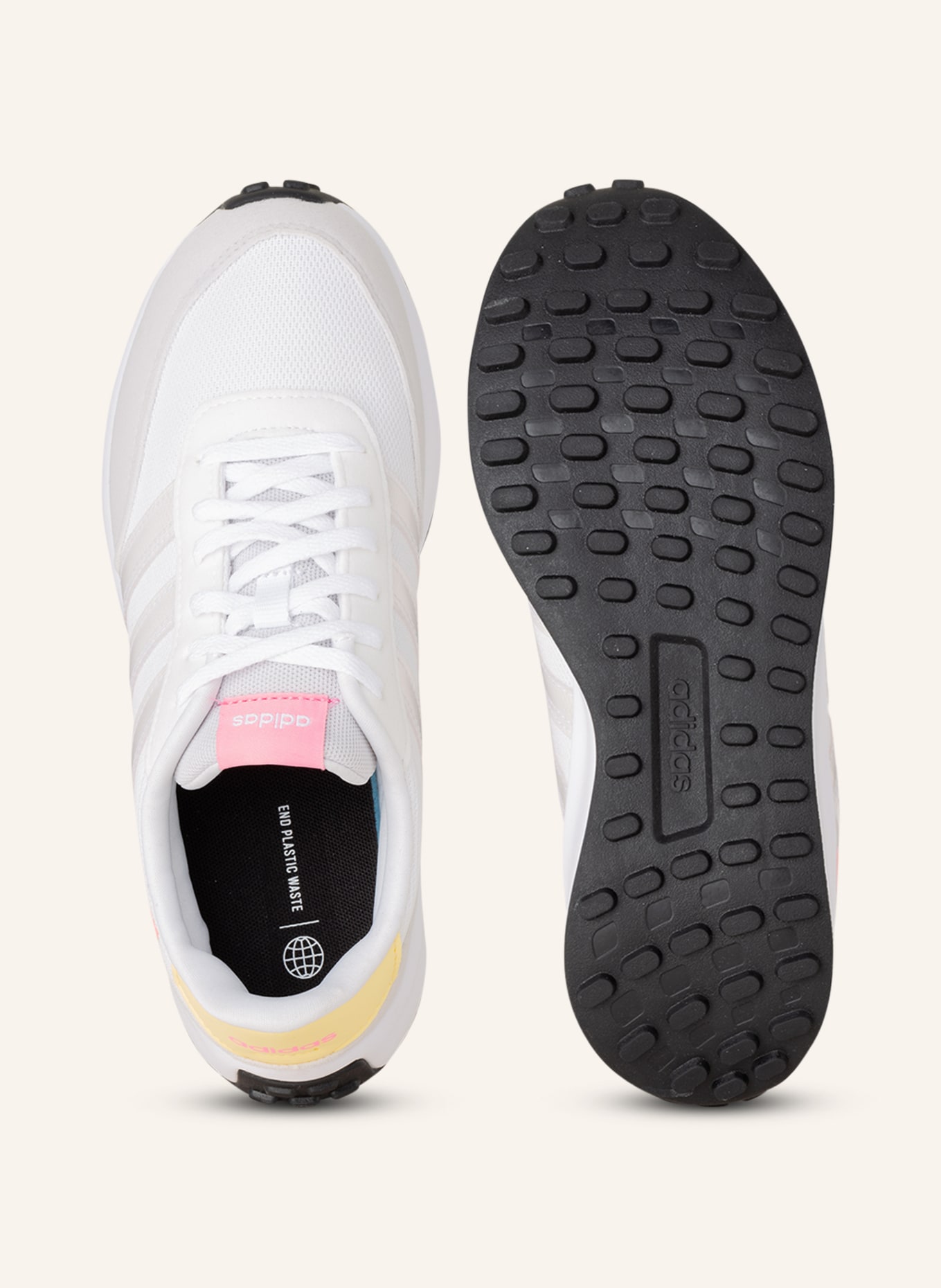 adidas Sneaker RUN 70S, Farbe: WEISS/ HELLGELB/ ROSA (Bild 5)