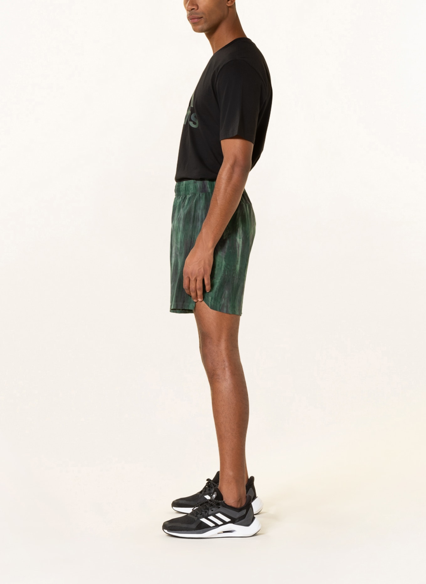 adidas Training shorts WORKOUT SPRAY DYE, Color: DARK GREEN/ GREEN (Image 4)