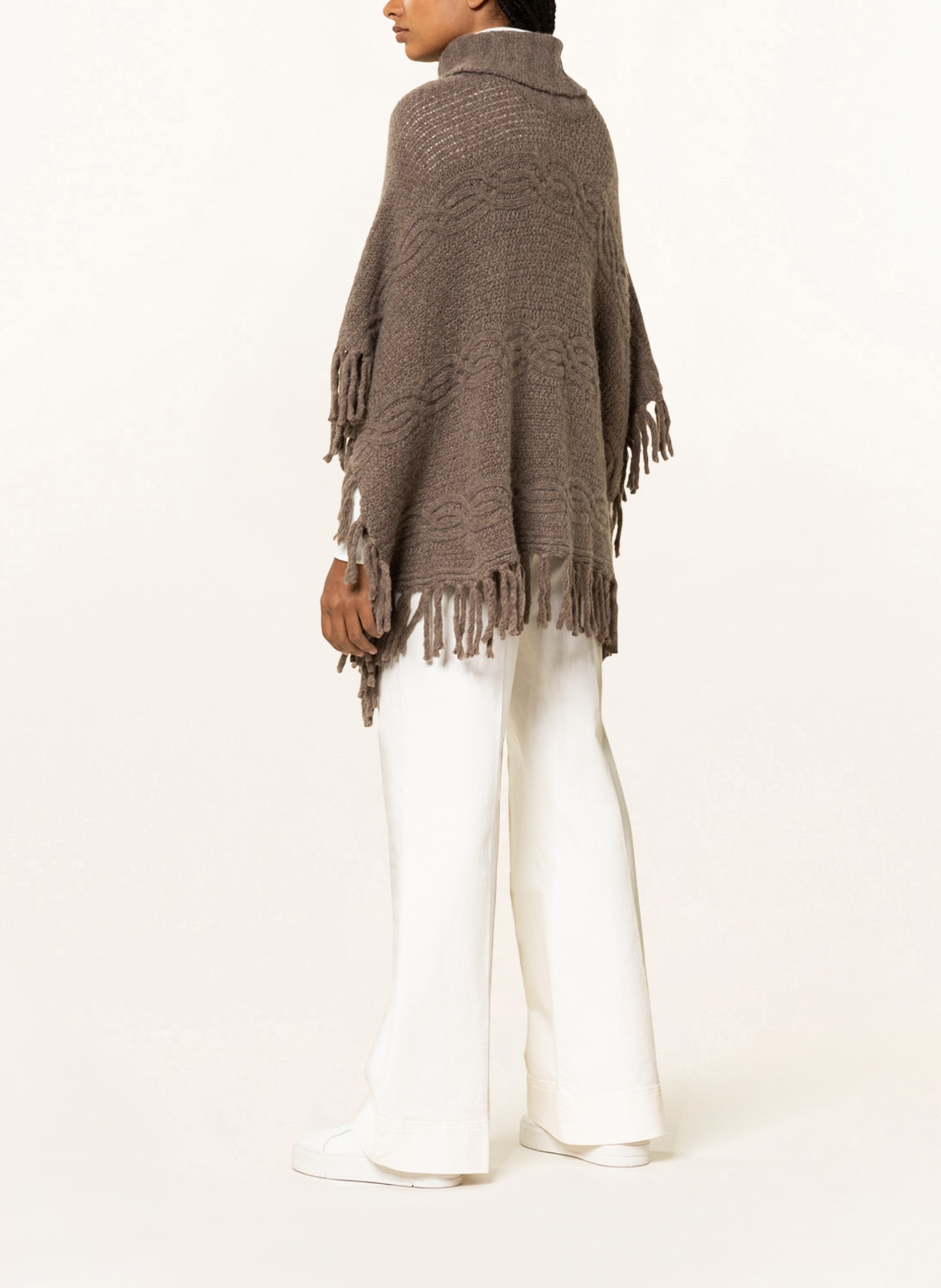 darling harbour Poncho , Color: TAUPE (Image 3)