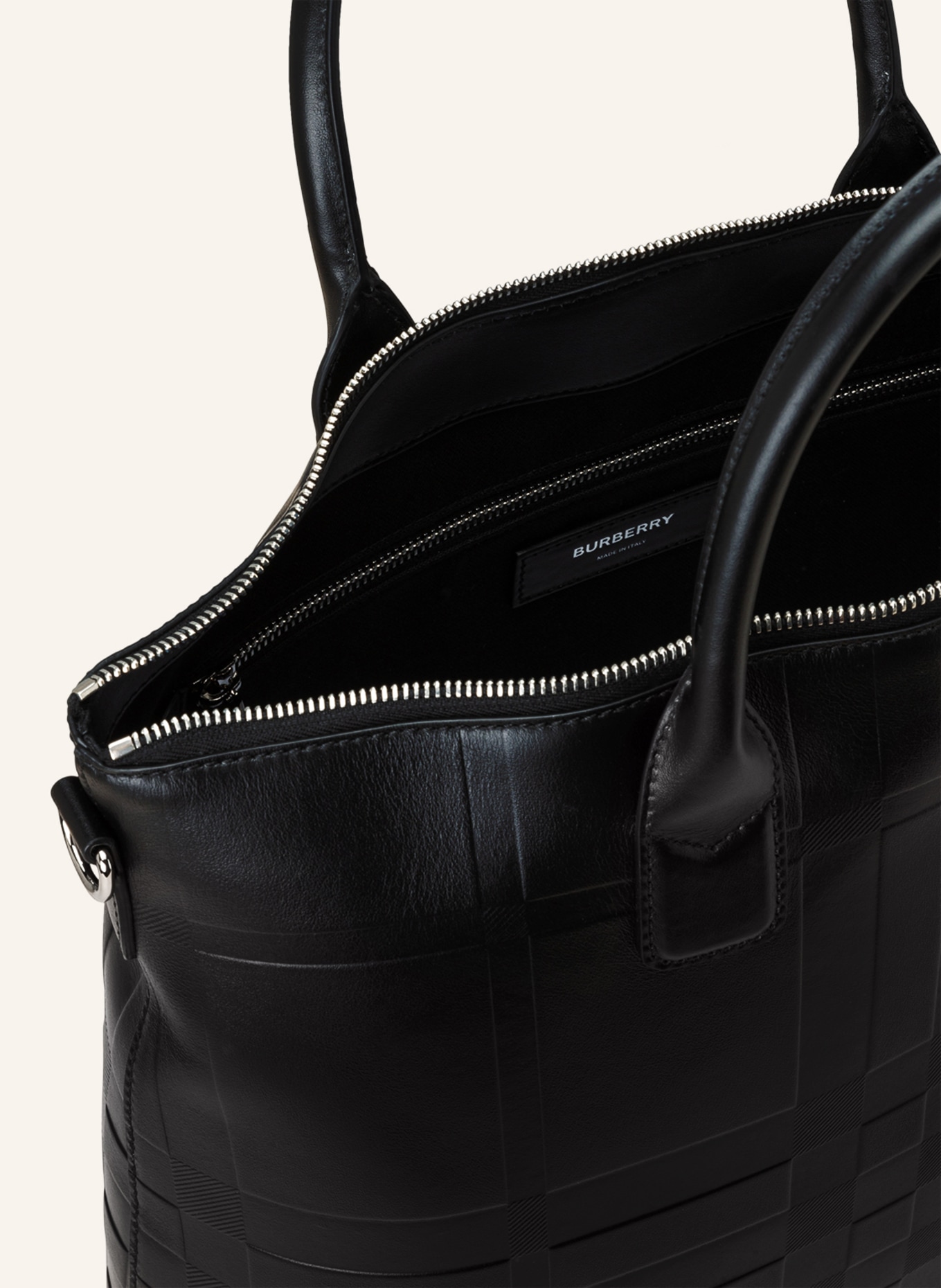 BURBERRY Shopper STIRLING: SCHWARZ