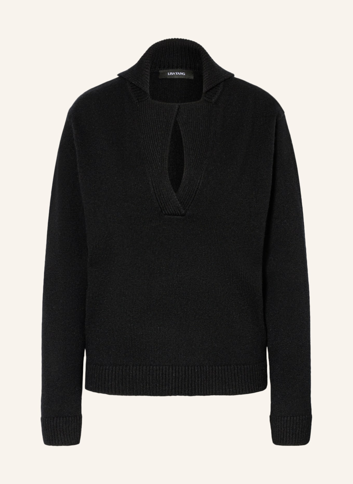 LISA YANG Cashmere-Pullover CELESTE, Farbe: SCHWARZ(Bild null)
