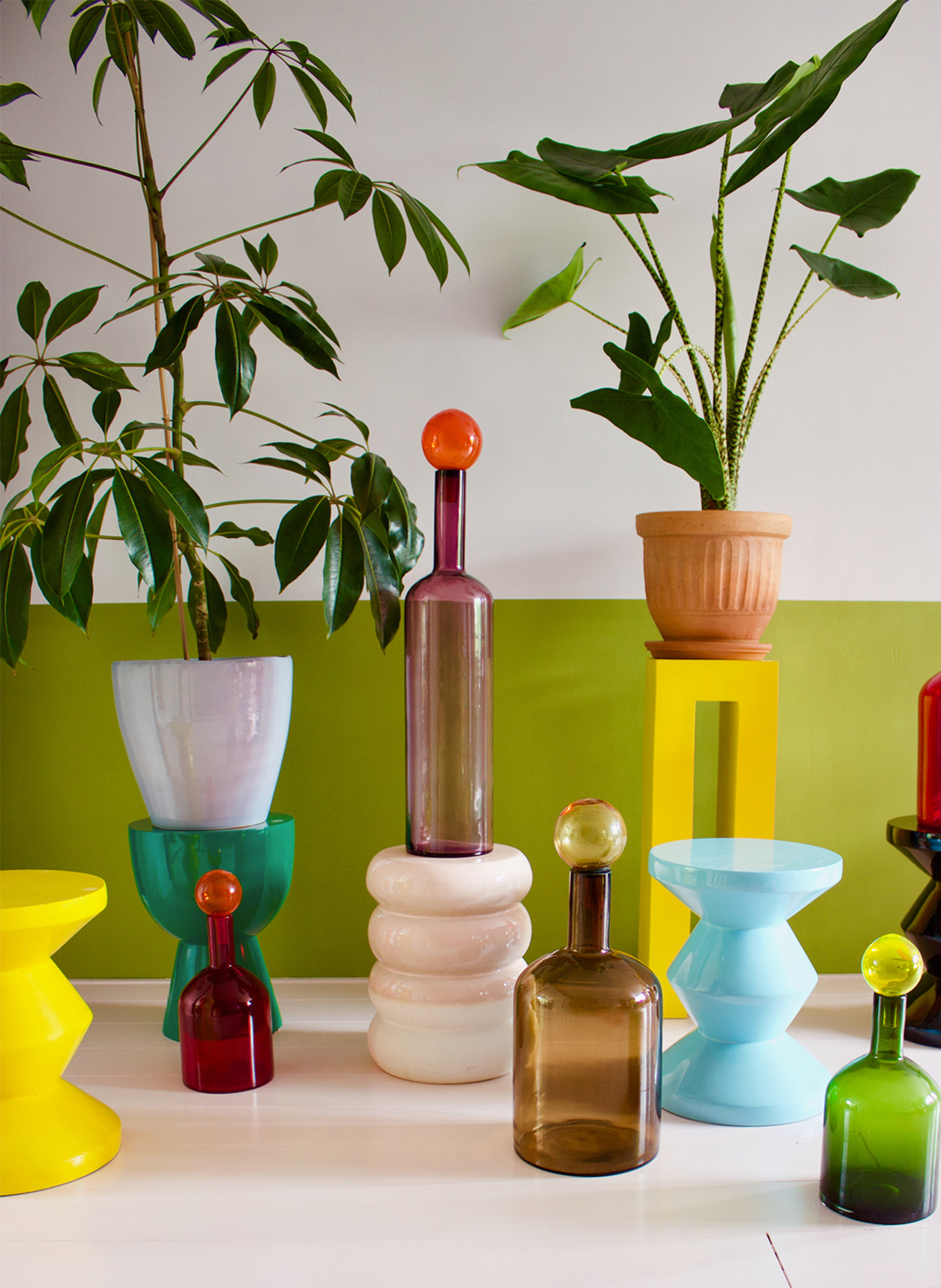 POLSPOTTEN Hocker TAM TAM: DUNKELGRÜN