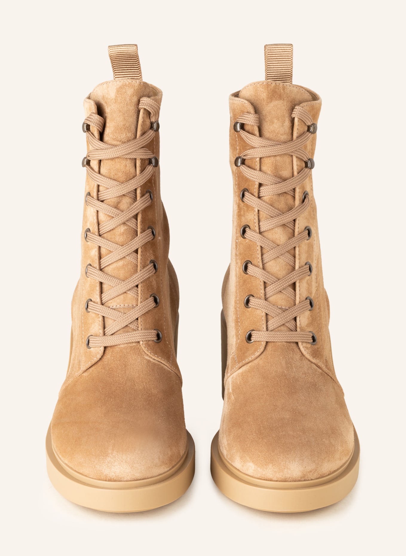 Gianvito Rossi Lace-up boots FOSTER, Color: CAMEL (Image 3)