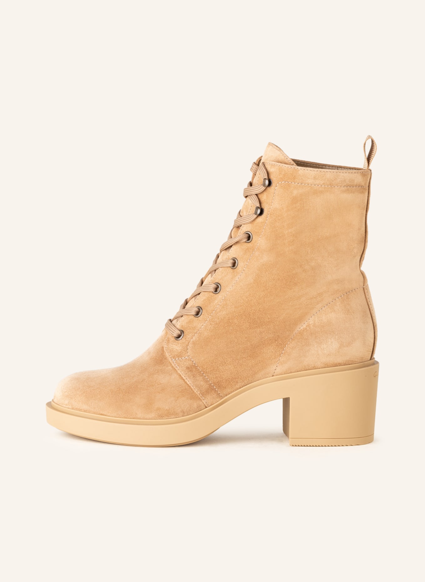 Gianvito Rossi Lace-up boots FOSTER, Color: CAMEL (Image 4)