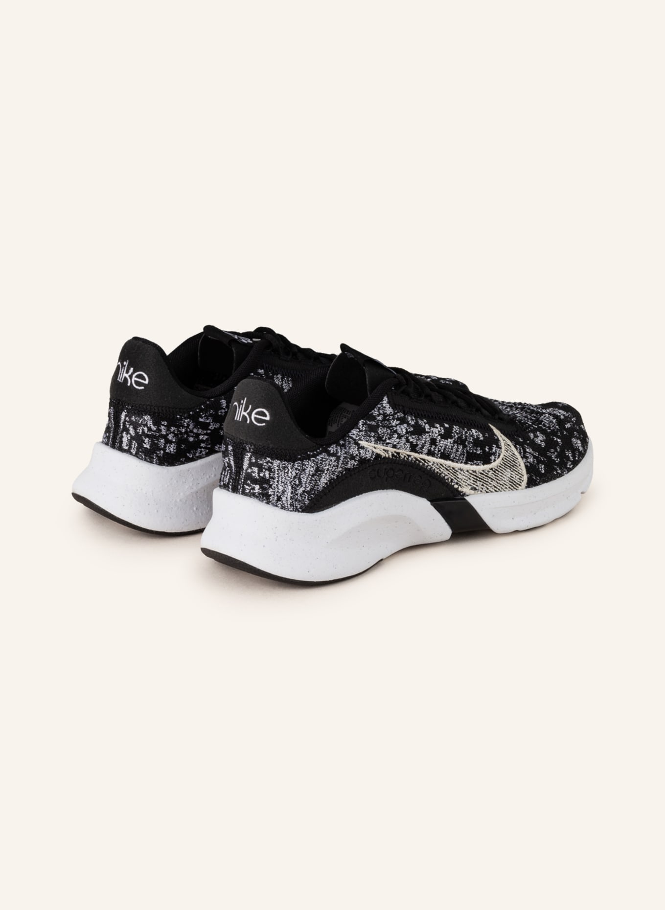 Nike Fitness shoes SUPERREP GO 3 FLYKNIT NEXT NATURE, Color: BLACK/ WHITE/ SILVER (Image 2)