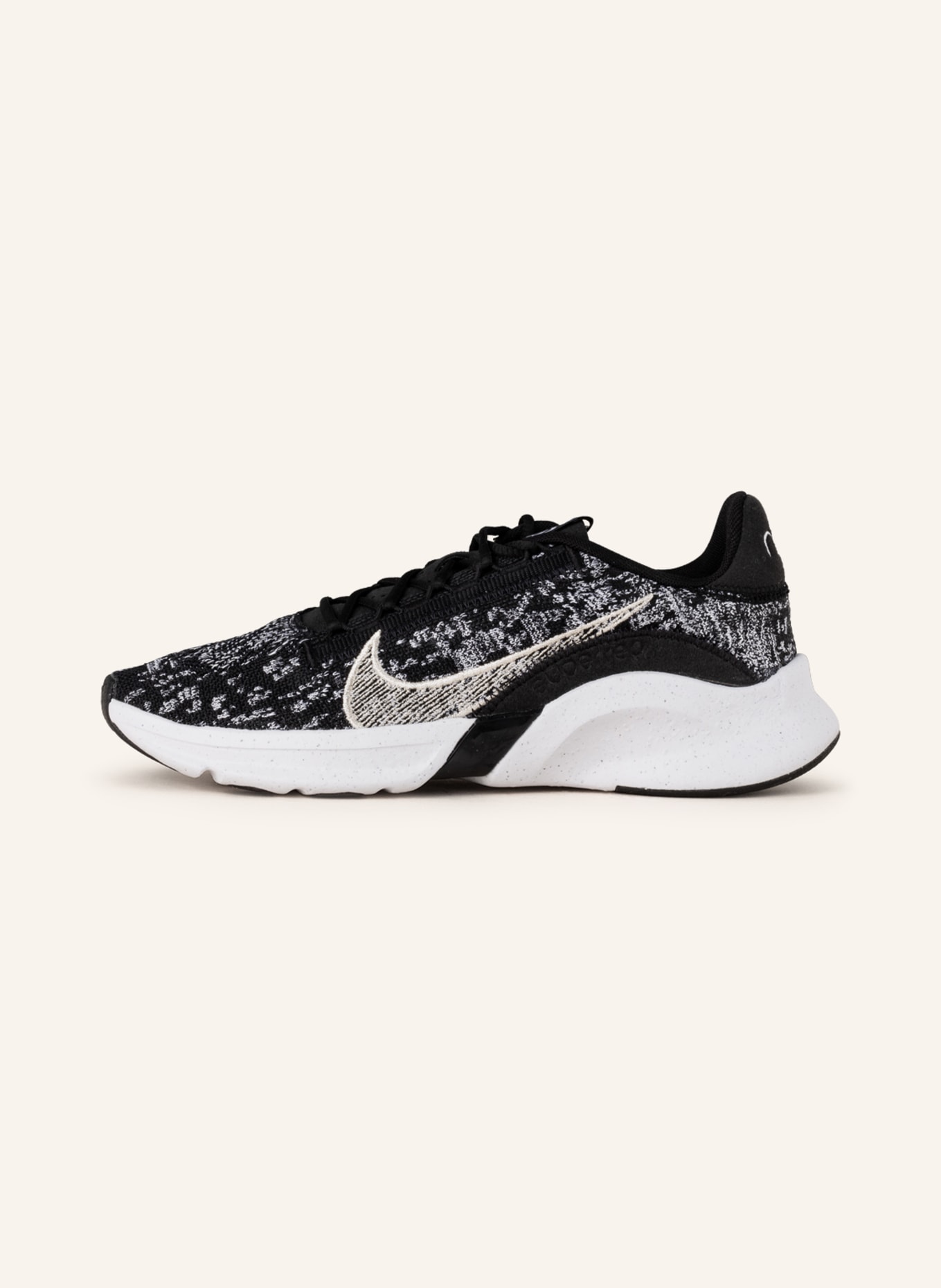 Nike Fitness shoes SUPERREP GO 3 FLYKNIT NEXT NATURE, Color: BLACK/ WHITE/ SILVER (Image 4)