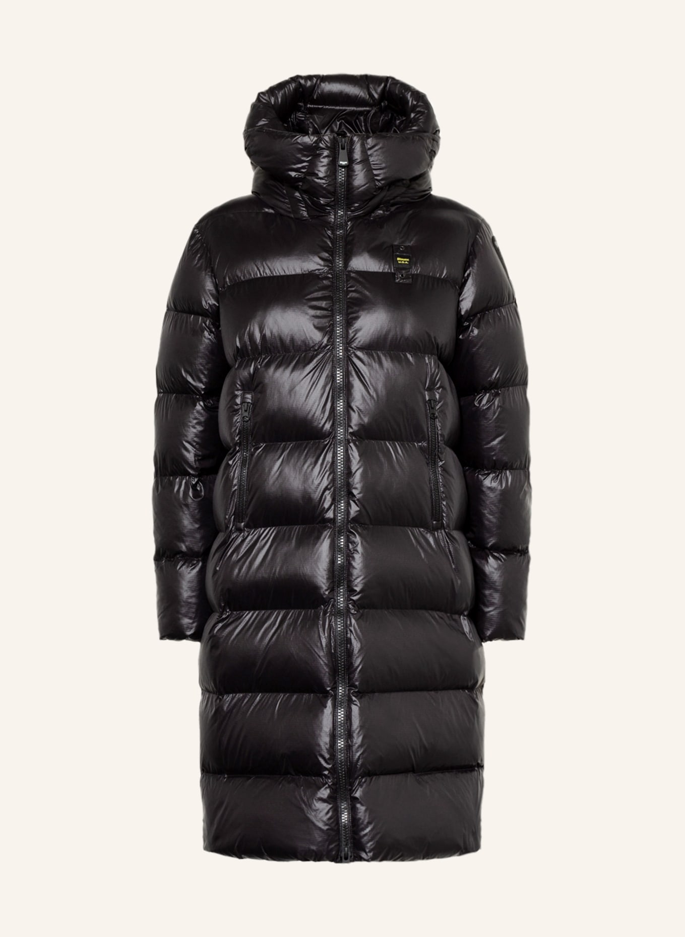 Blauer Quilted coat, Color: BLACK (Image 1)