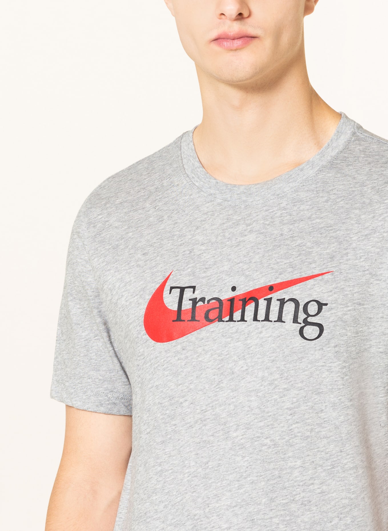 Nike T-Shirt DRI-FIT, Farbe: HELLGRAU (Bild 4)