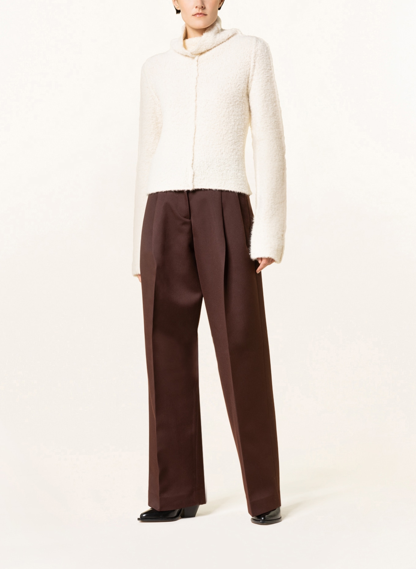 GOLDEN GOOSE Trousers FLAVIA, Color: DARK BROWN (Image 2)
