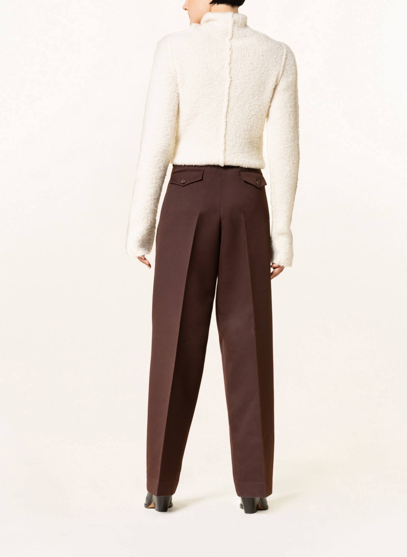 GOLDEN GOOSE Trousers FLAVIA, Color: DARK BROWN (Image 3)