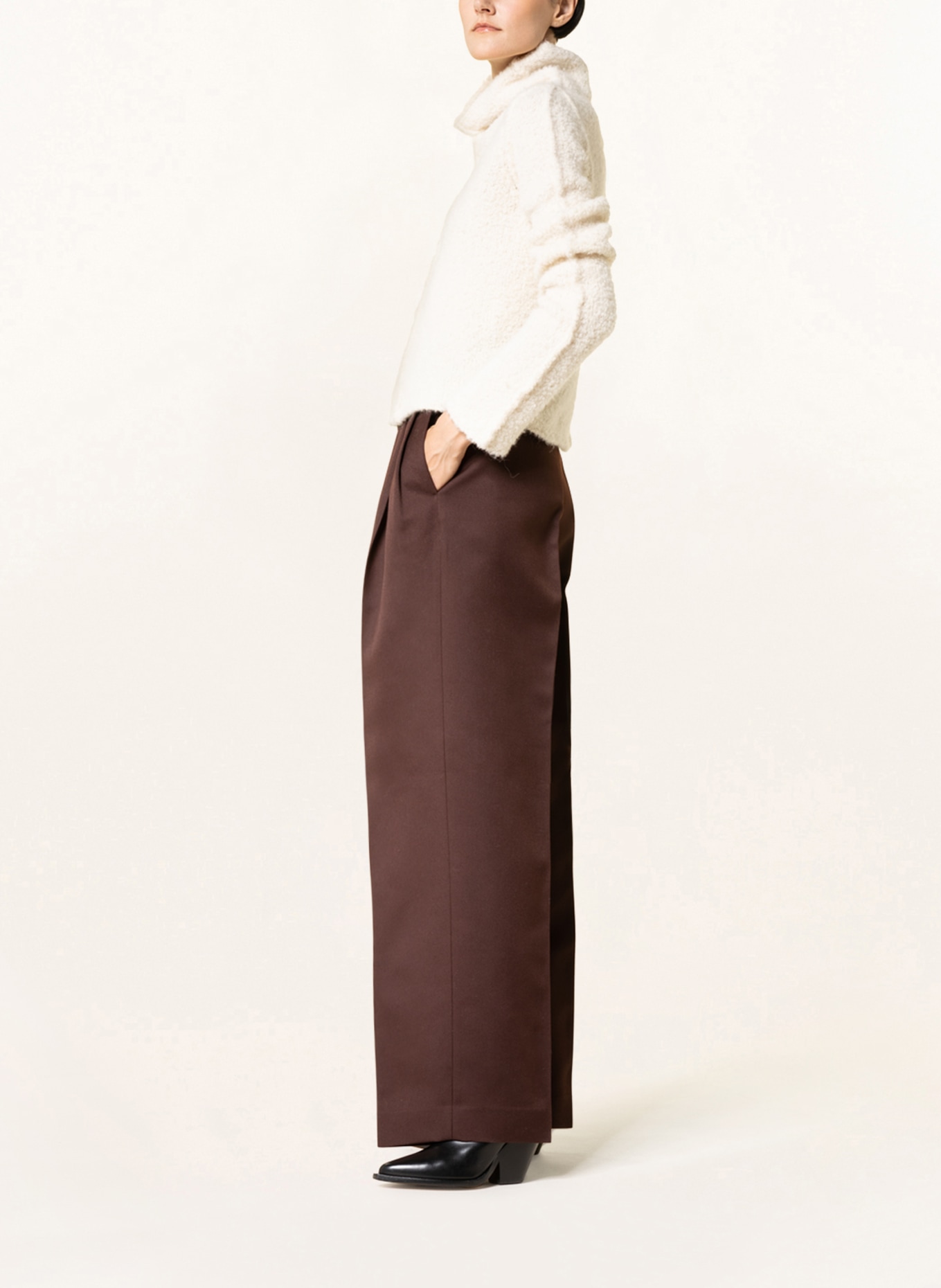 GOLDEN GOOSE Trousers FLAVIA, Color: DARK BROWN (Image 4)