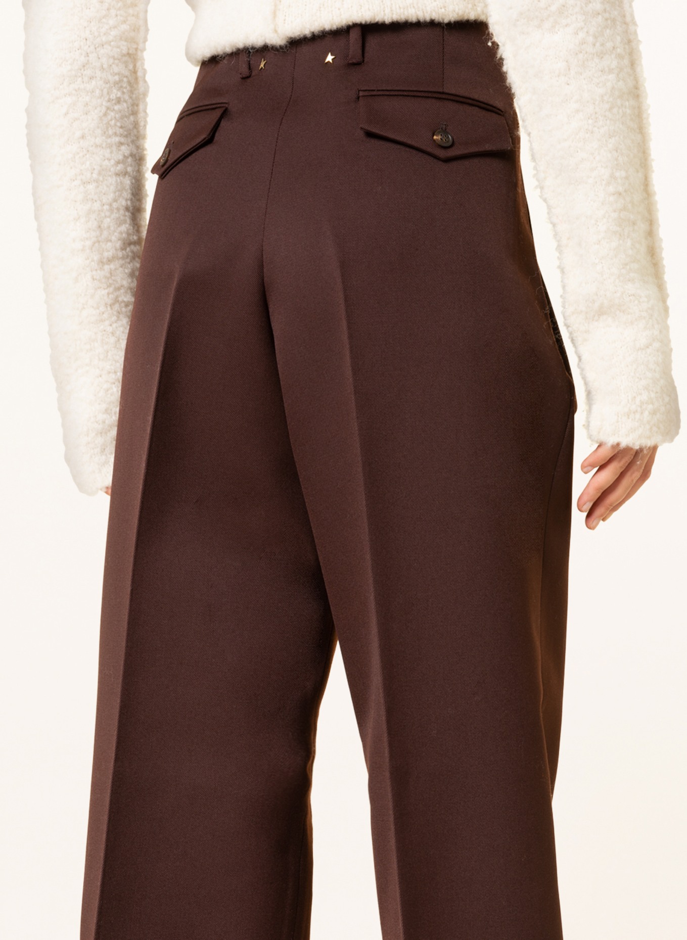 GOLDEN GOOSE Trousers FLAVIA, Color: DARK BROWN (Image 5)