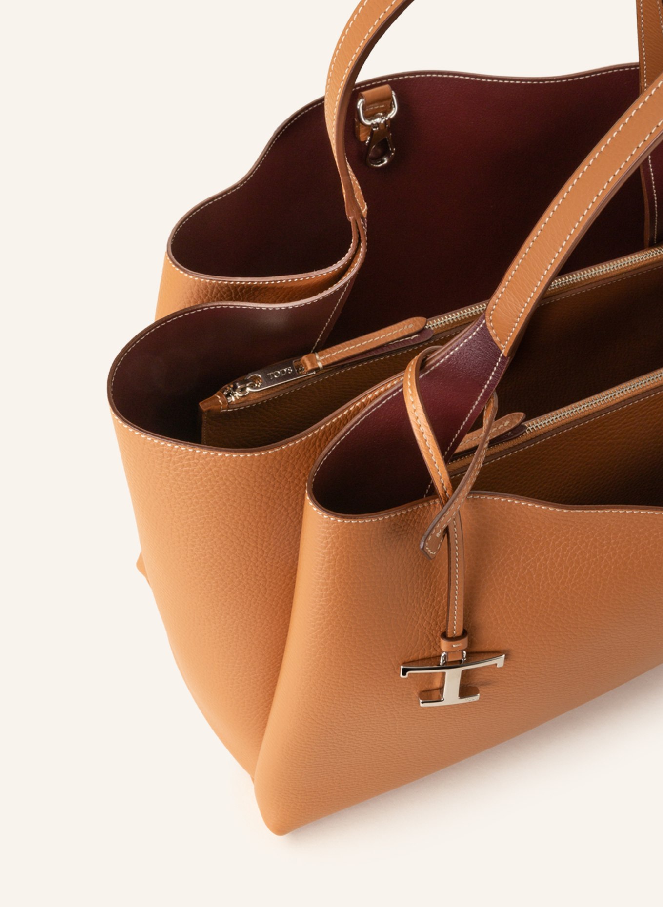 TOD'S Torba shopper, Kolor: CAMELOWY (Obrazek 3)