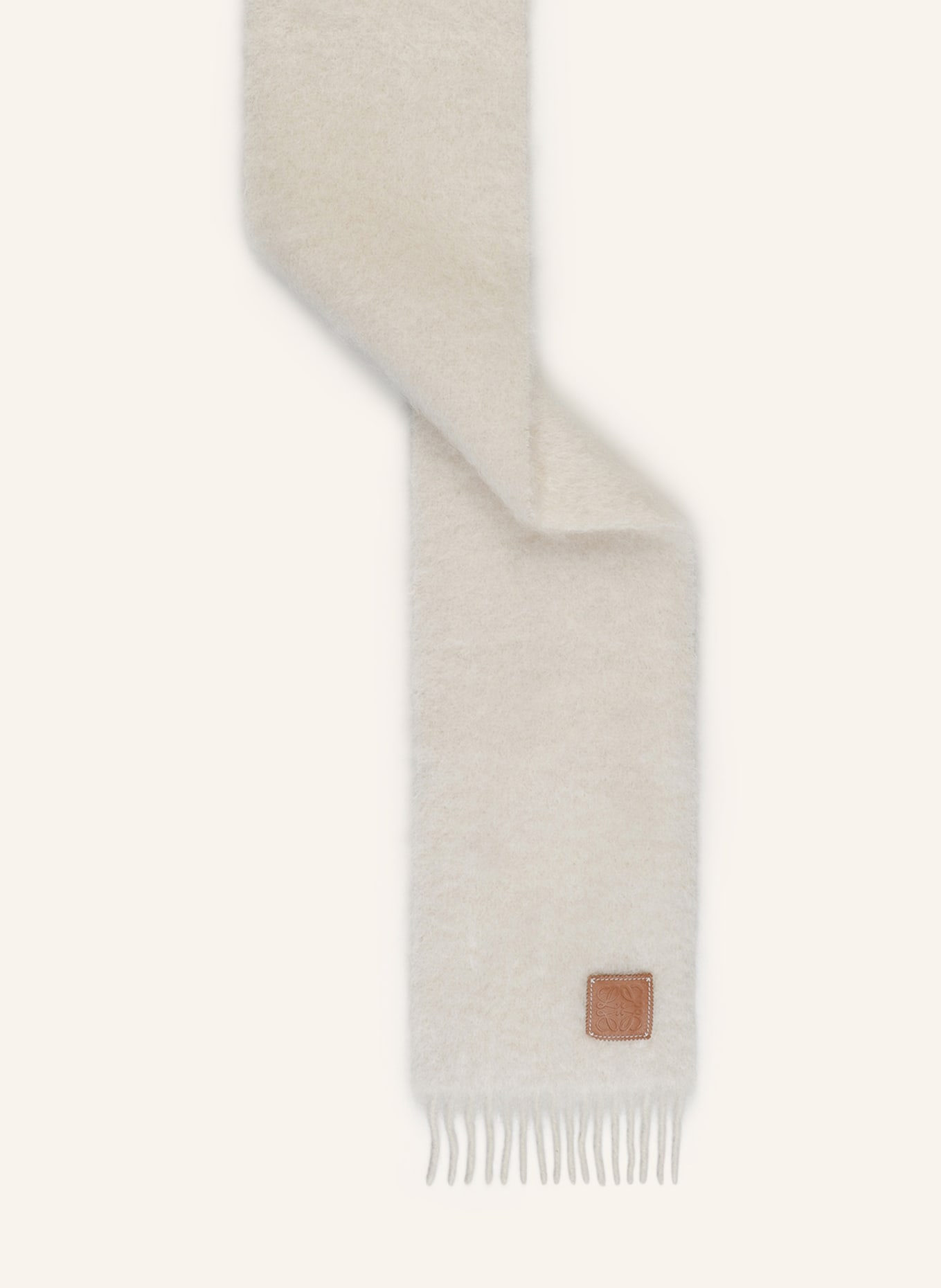 LOEWE Scarf with mohair, Color: CREAM (Image 2)