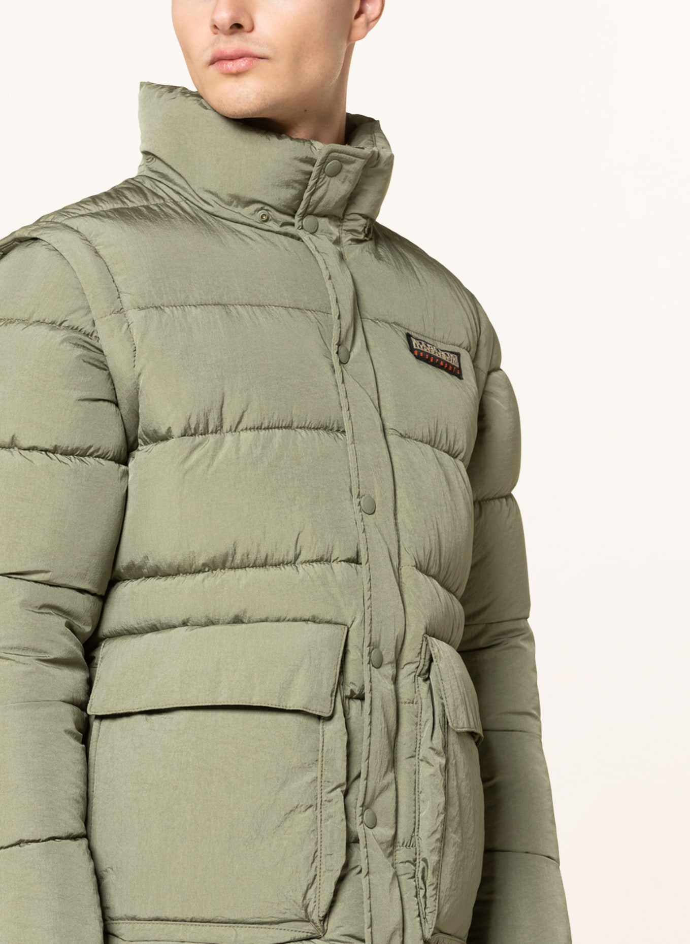 NAPAPIJRI Quilted jacket CHAIRLIFT, Color: OLIVE (Image 6)