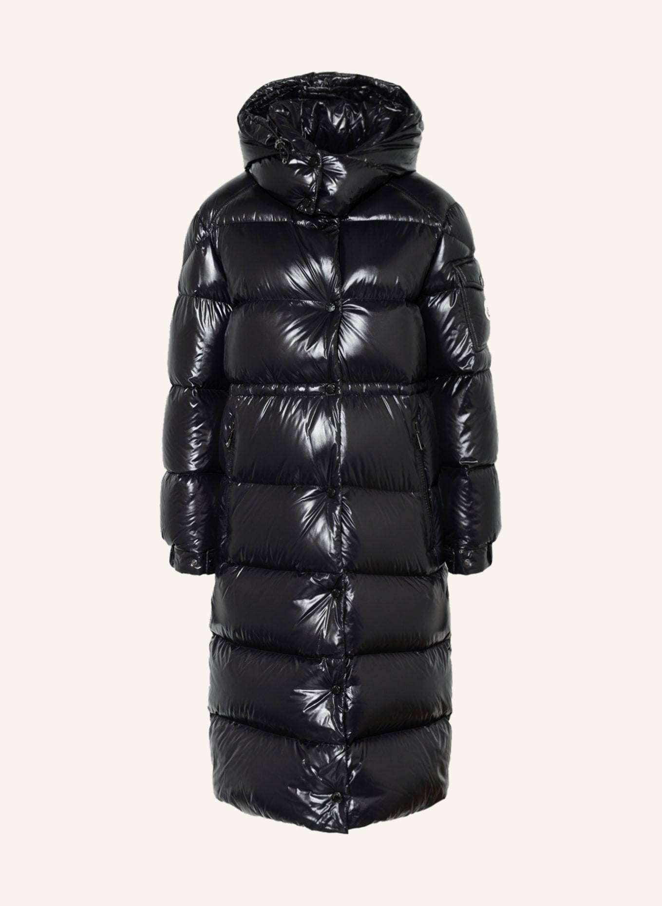 MONCLER Down coat CAVETTAZ with removable hood, Color: BLACK (Image 1)
