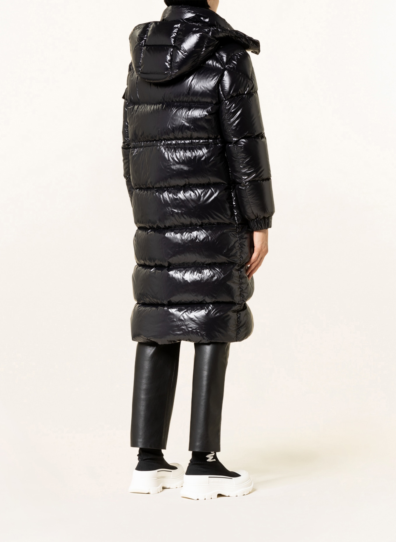 MONCLER Down coat CAVETTAZ with removable hood, Color: BLACK (Image 3)