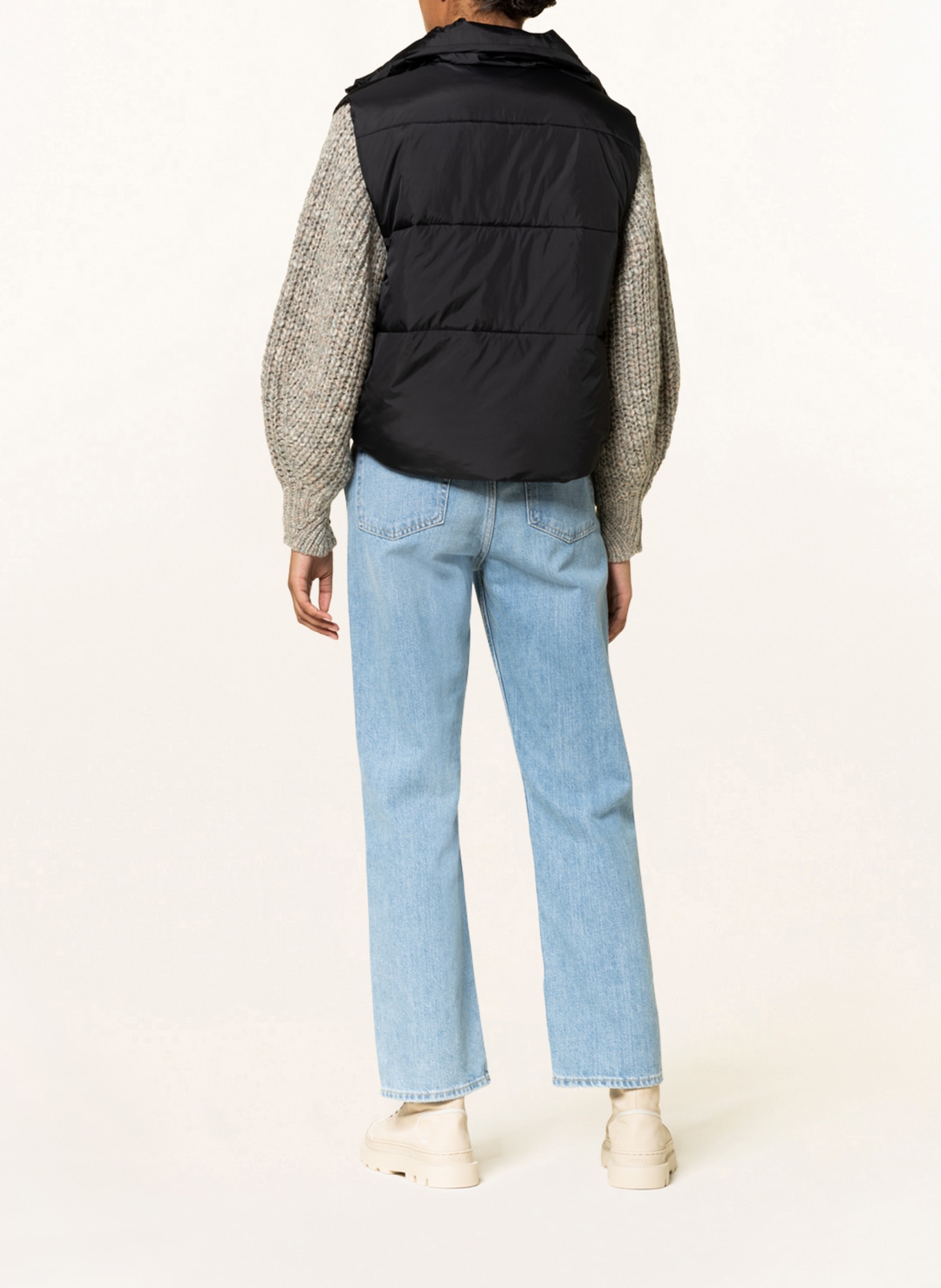 gina tricot Quilted vest SIMONE, Color: BLACK (Image 3)