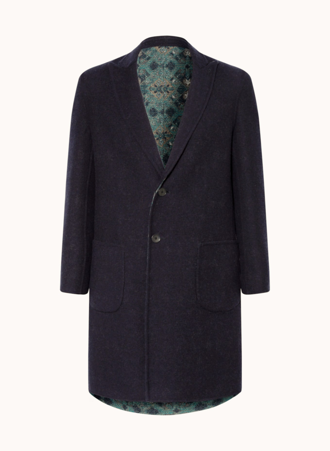 ETRO Reversible wool coat, Color: DARK BLUE (Image 1)