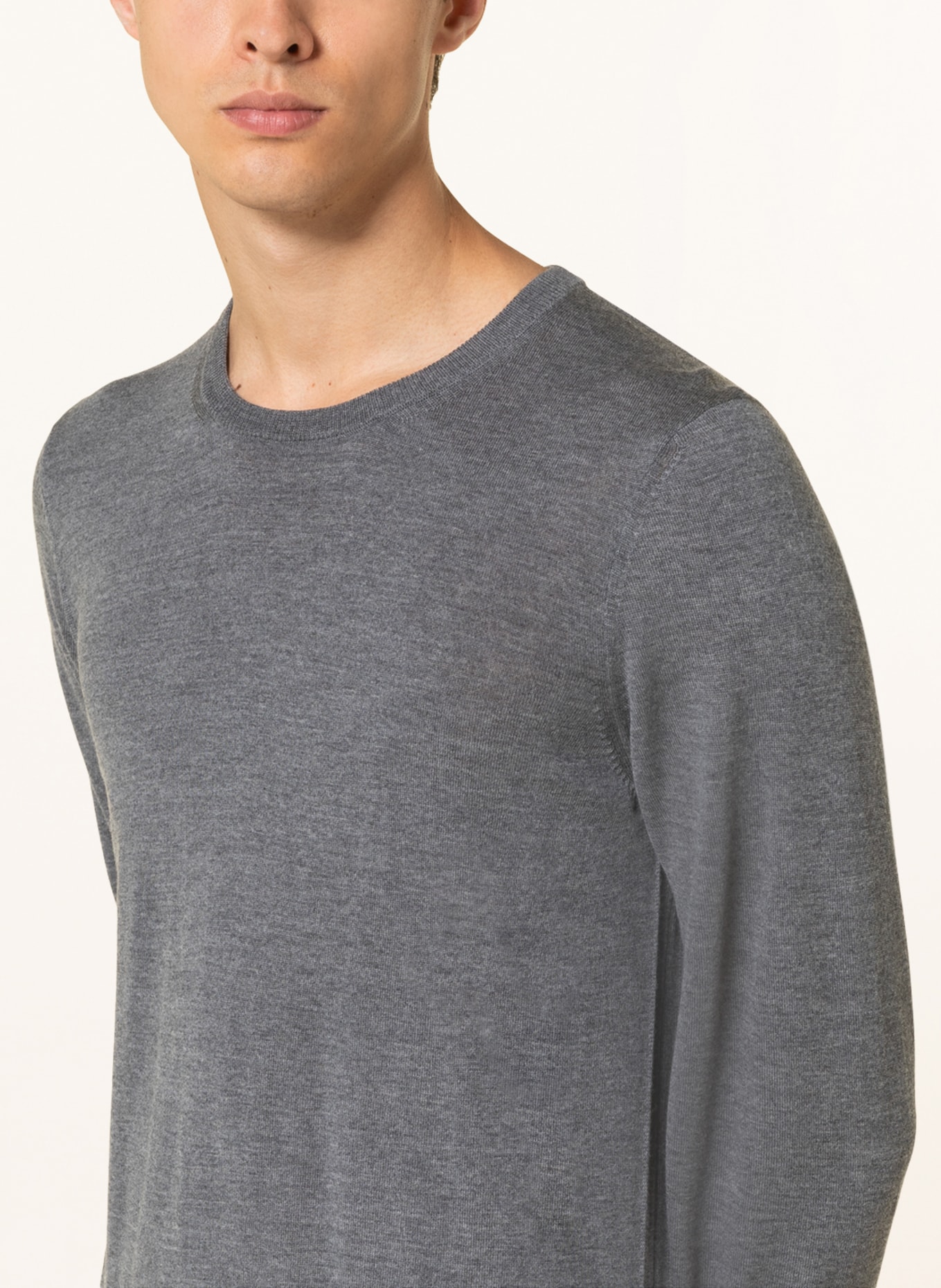 BOSS Pullover LENO, Farbe: GRAU (Bild 4)