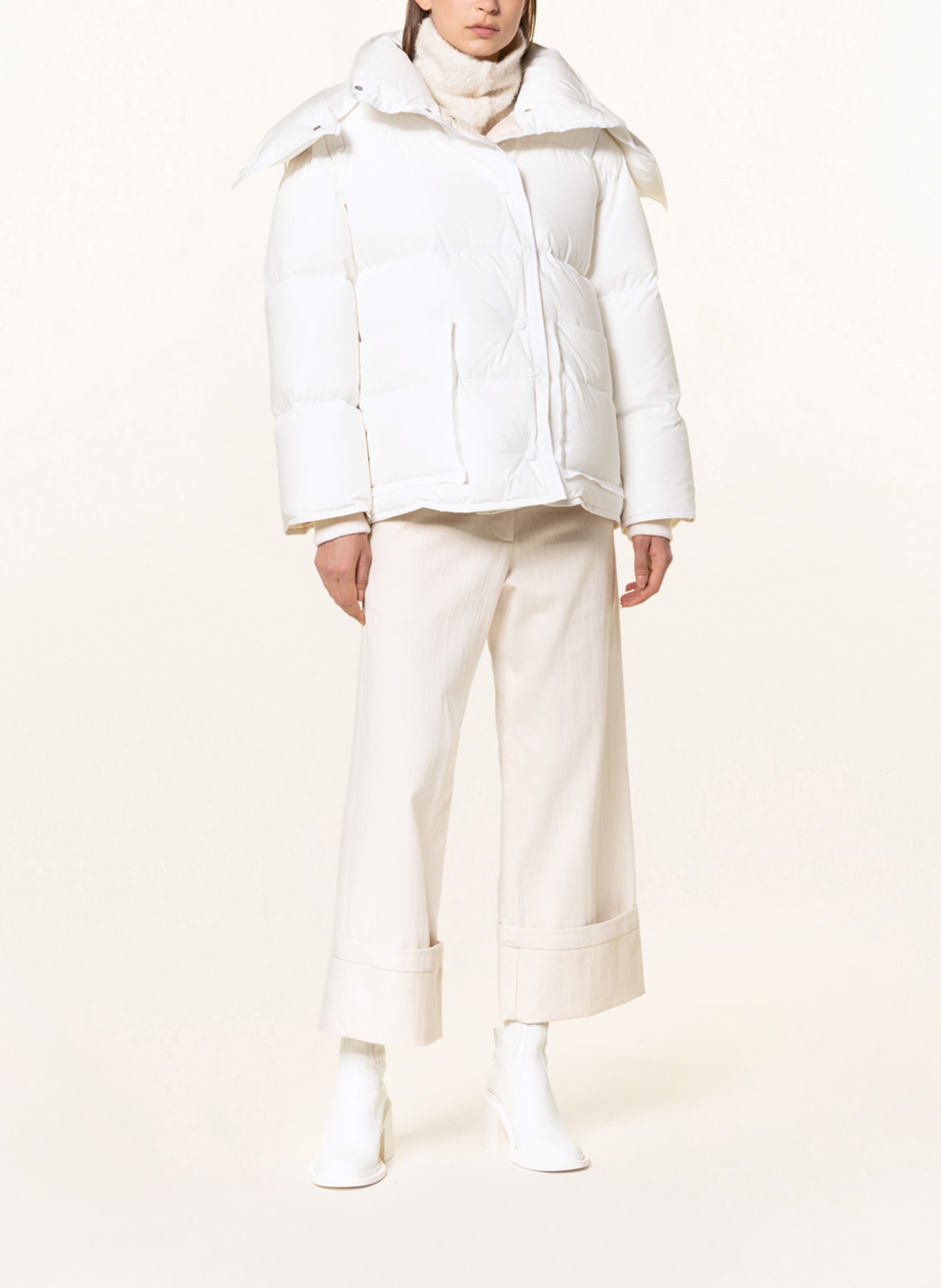MONCLER GENIUS Down jacket SANDY with detachable hood, Color: ECRU (Image 2)