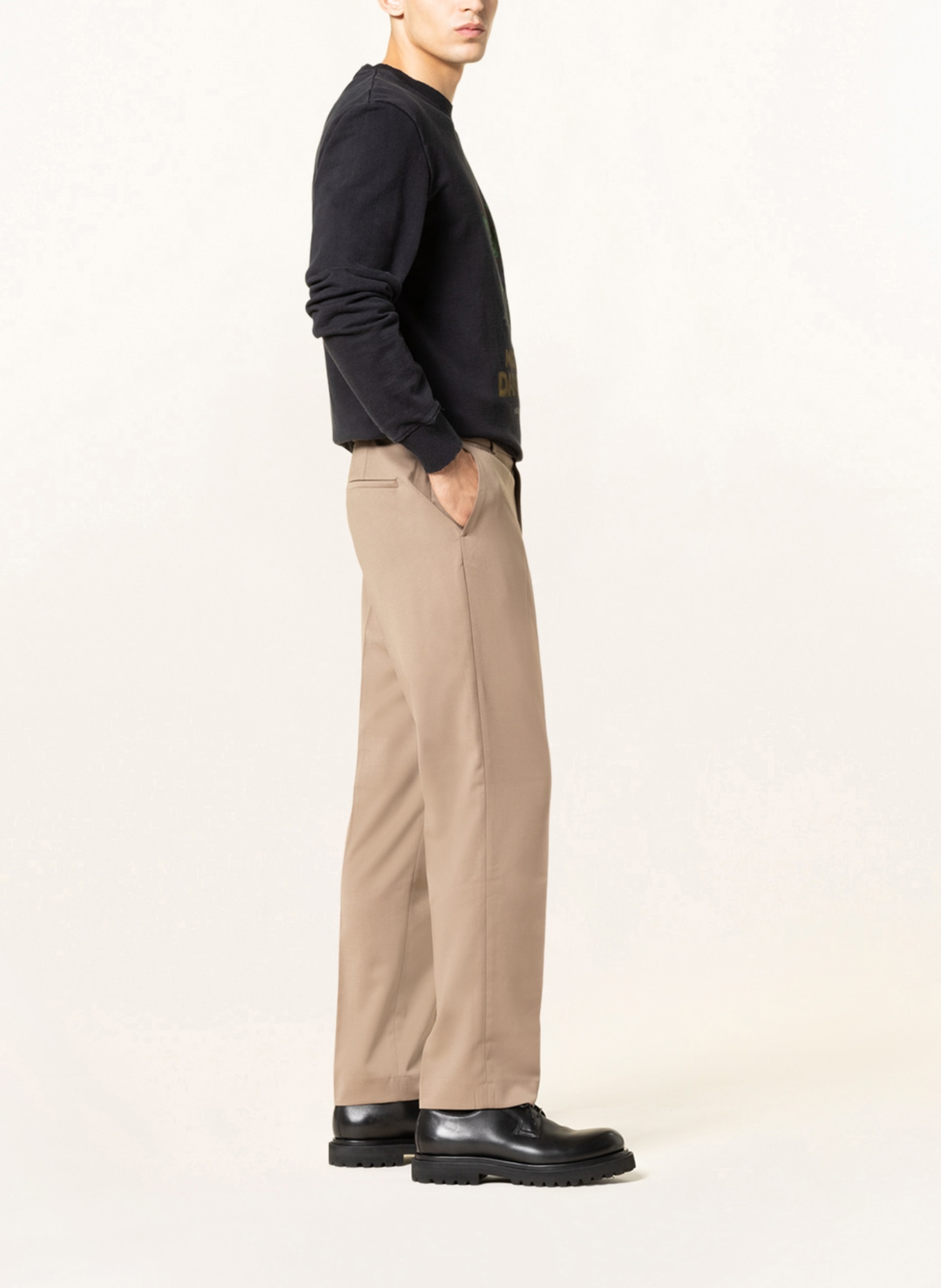 HAN KJØBENHAVN Trousers regular fit , Color: BEIGE (Image 4)