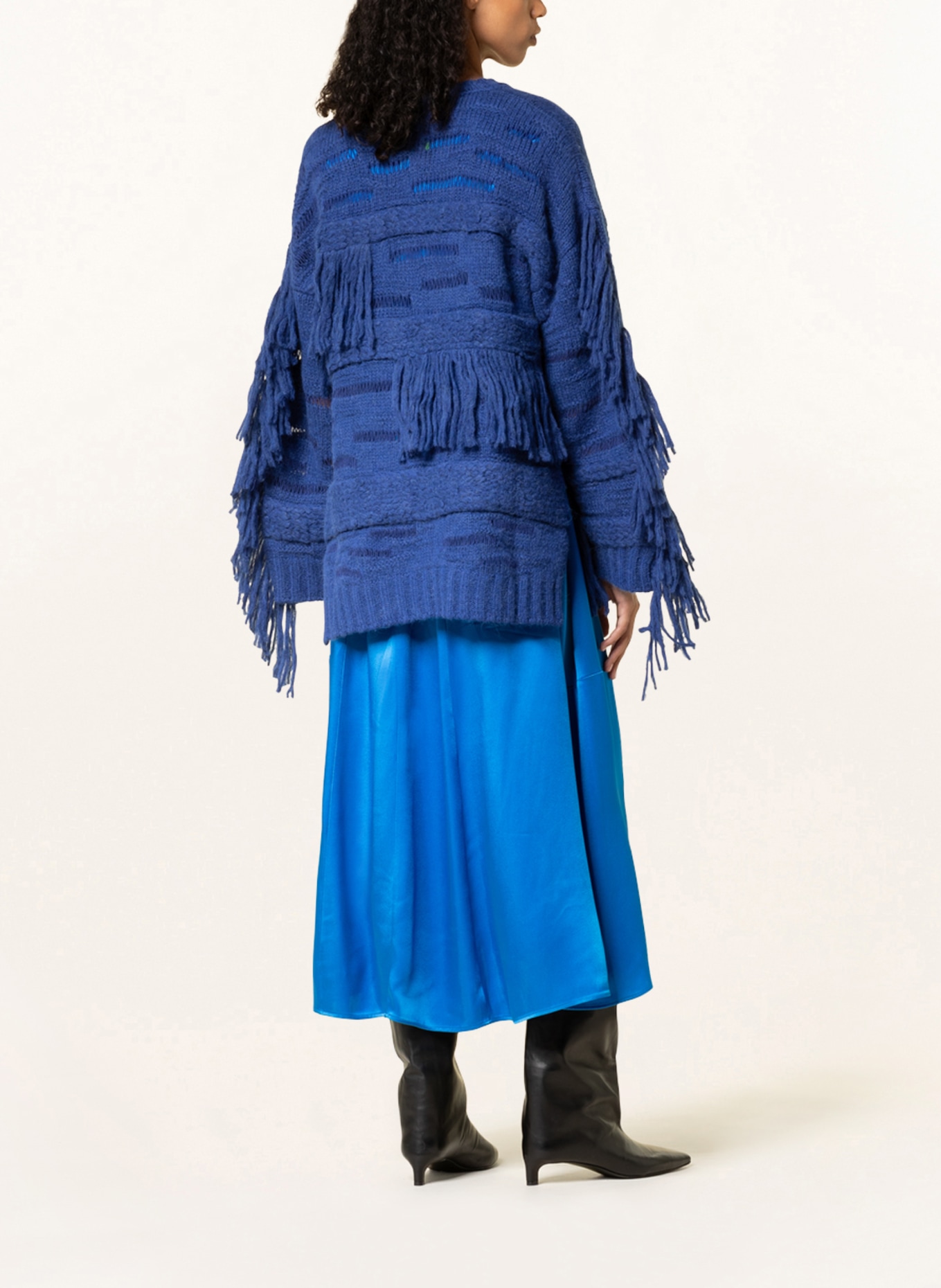STELLA McCARTNEY Sweter z dodatkiem alpaki, Kolor: NIEBIESKI (Obrazek 3)