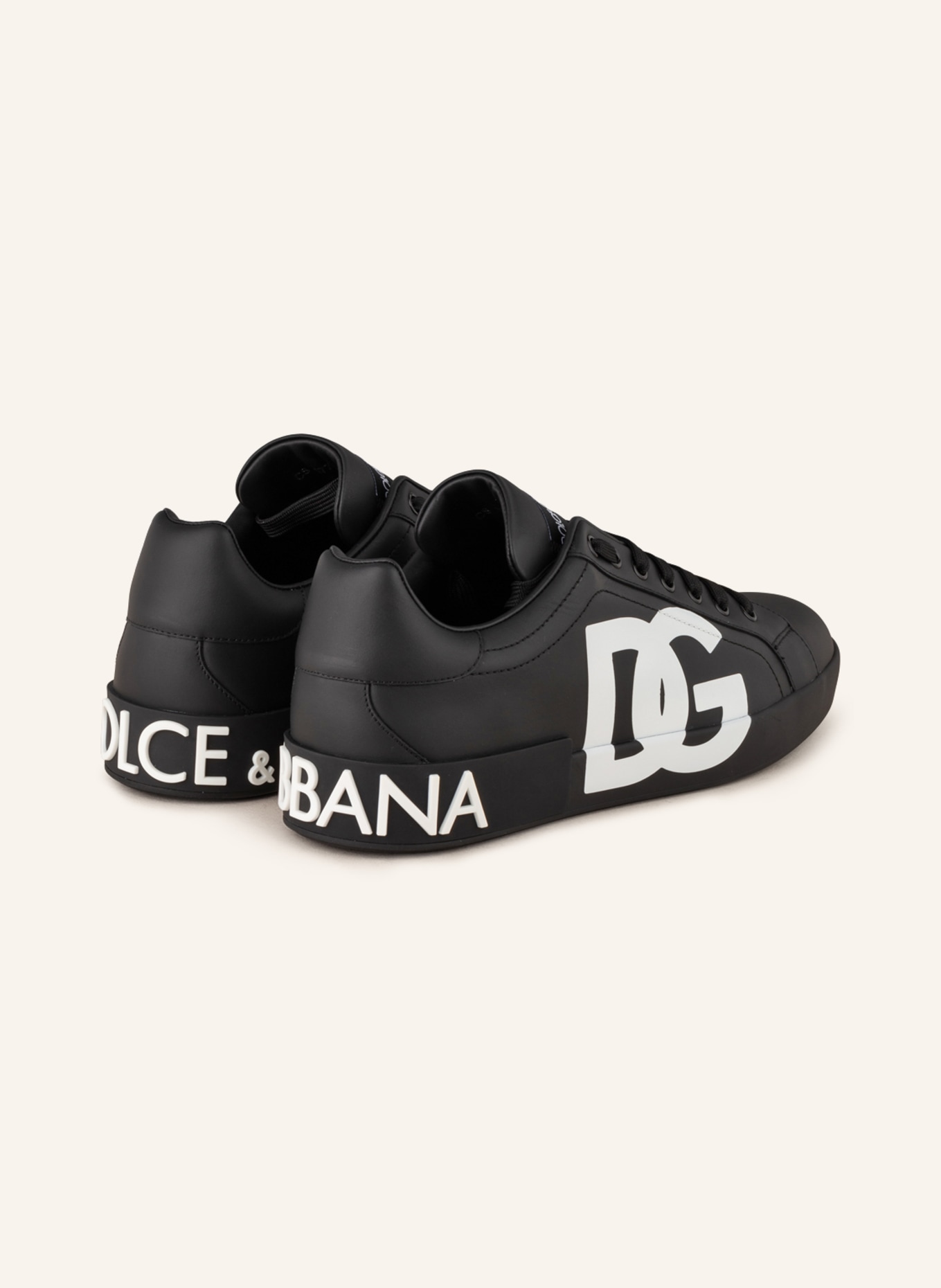 DOLCE & GABBANA Sneakers PORTOFINO, Color: BLACK/ WHITE (Image 2)