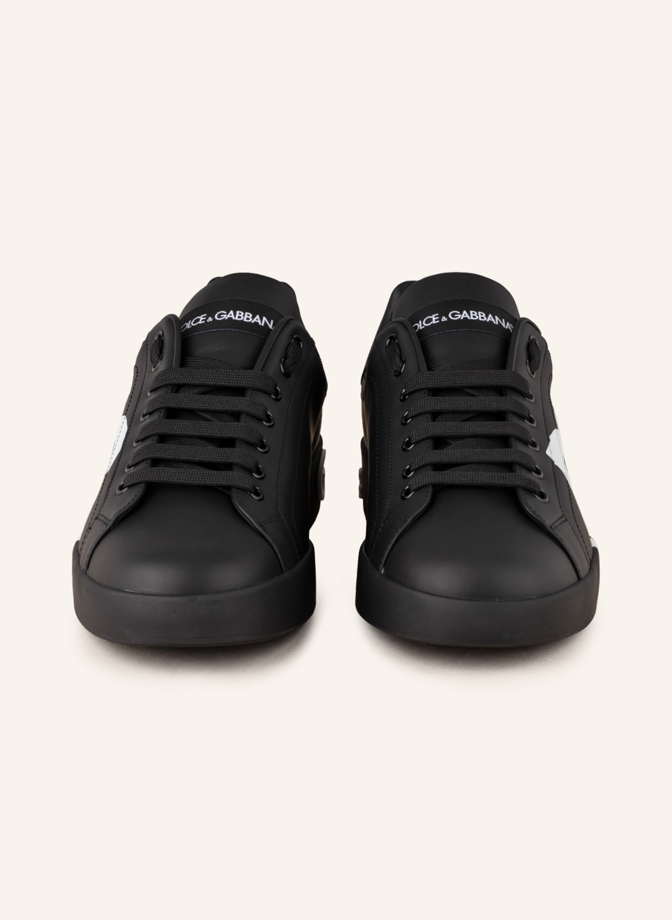 DOLCE & GABBANA Sneakers PORTOFINO, Color: BLACK/ WHITE (Image 3)