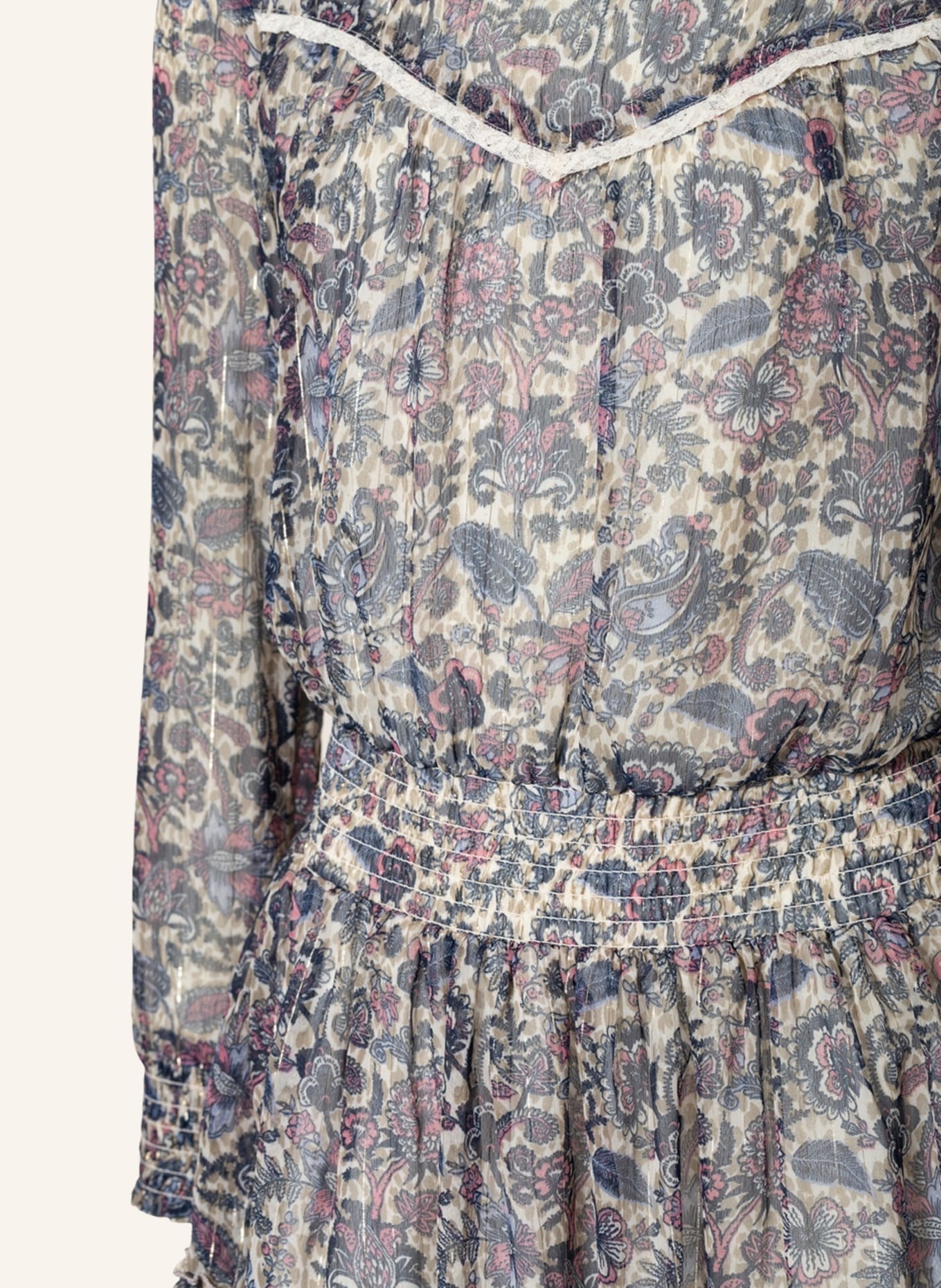 VINGINO Sukienka PENINA z błyszczącą przędzą i falbankami , Kolor: GRANATOWY (Obrazek 3)