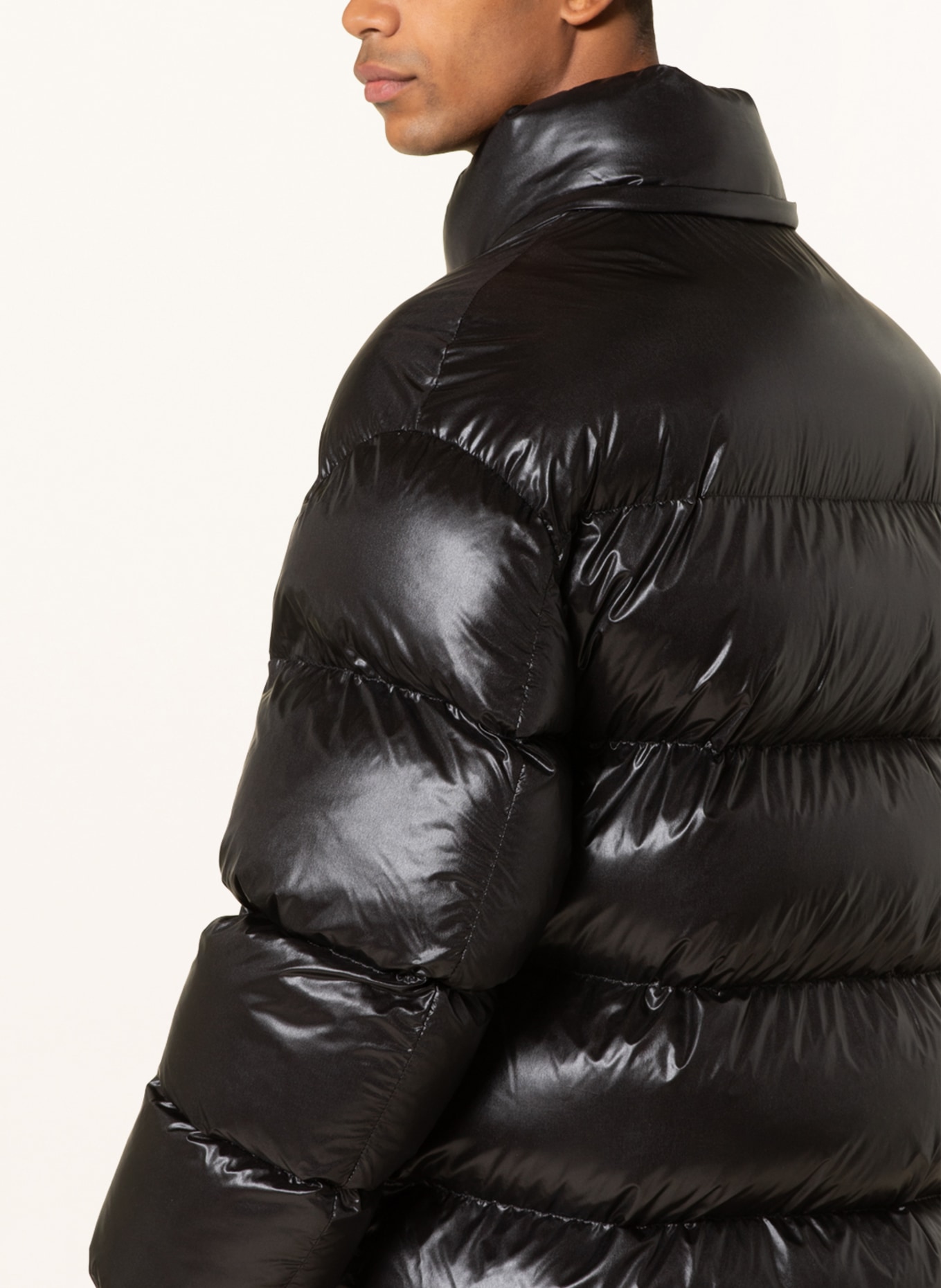 DOLCE & GABBANA Oversized quilted vest with removable hood , Color: BLACK (Image 6)