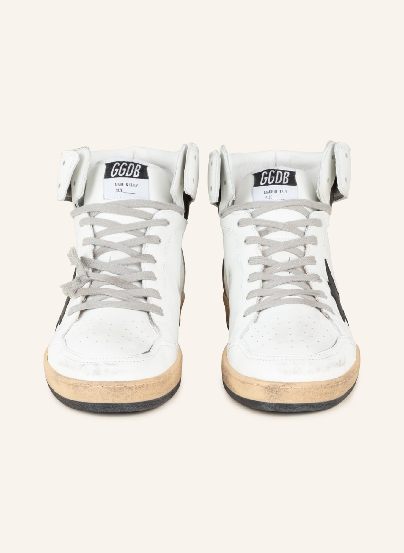 GOLDEN GOOSE High-top sneakers SKY-STAR, Color: WHITE/ BLACK (Image 3)