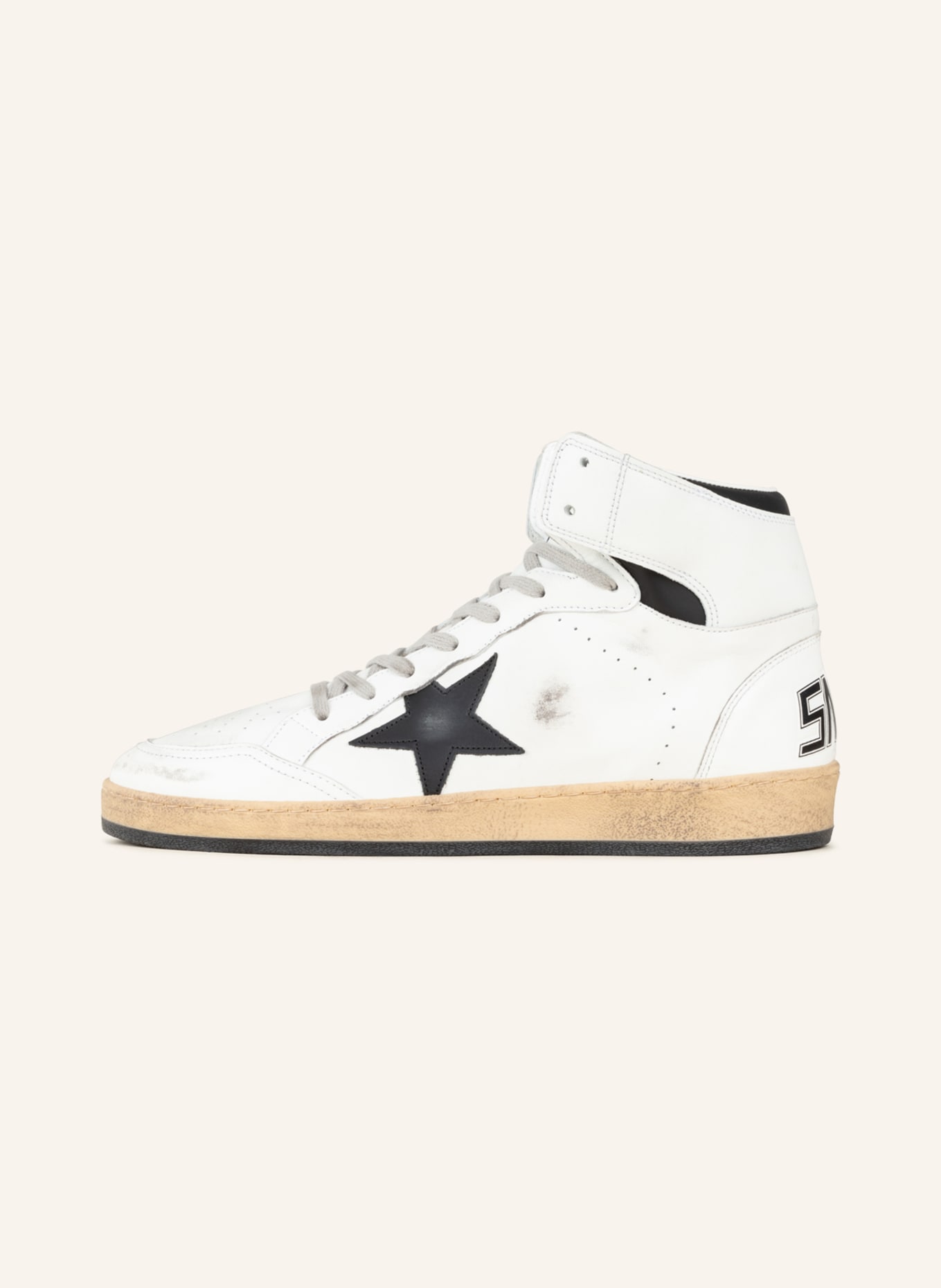 GOLDEN GOOSE High-top sneakers SKY-STAR, Color: WHITE/ BLACK (Image 4)