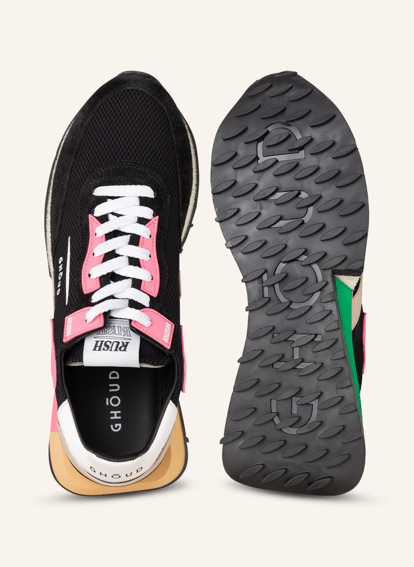 GHOUD Sneakers, Color: BLACK/ PINK (Image 5)