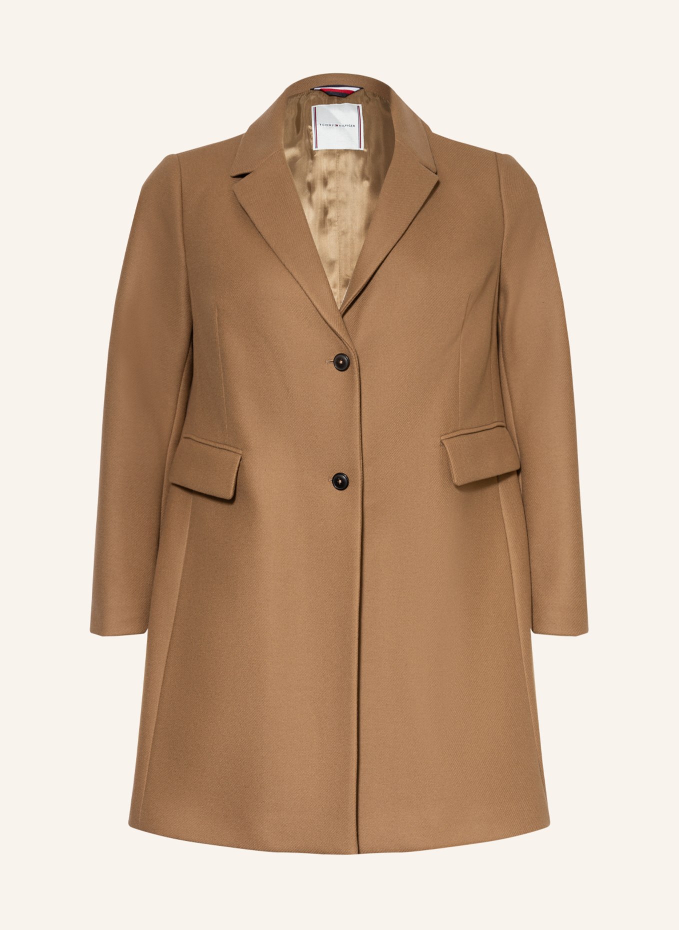 TOMMY HILFIGER Wool coat, Color: BEIGE(Image null)