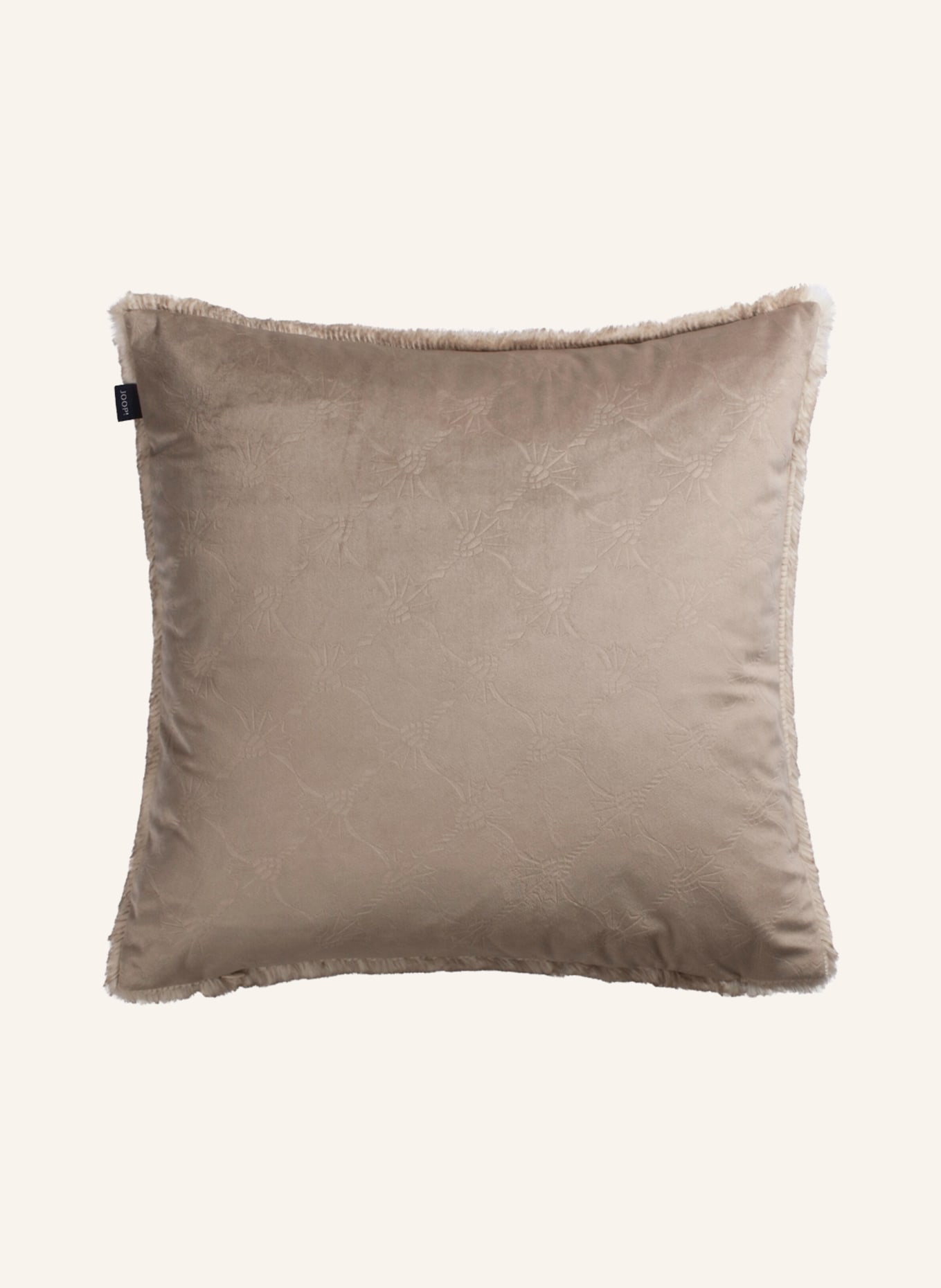 JOOP! Decorative cushion cover made of faux fur, Color: BROWN (Image 2)