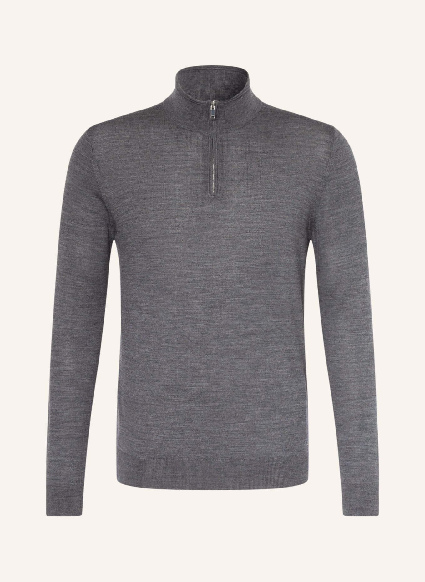 REISS Half-zip sweater BLACKHALL, Color: GRAY (Image 1)