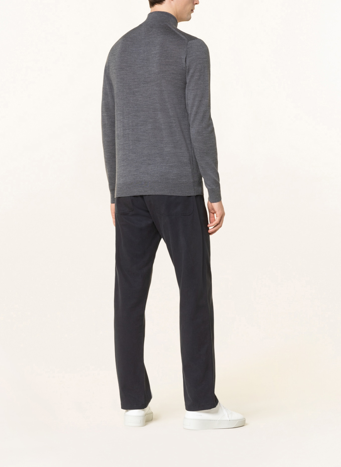 REISS Half-zip sweater BLACKHALL, Color: GRAY (Image 3)