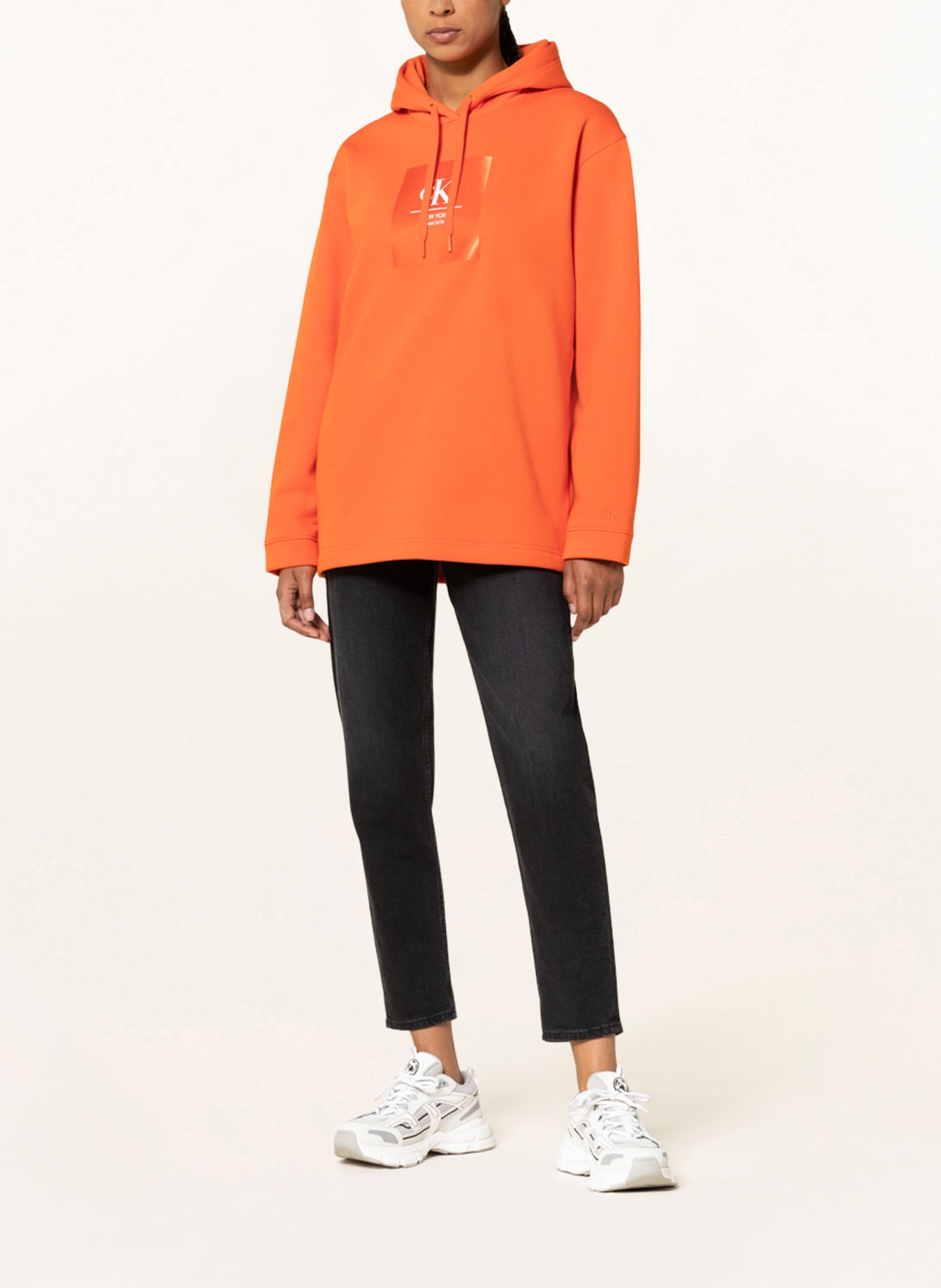 Calvin Klein Jeans Mikina s kapucí , Barva: ORANŽOVÁ (Obrázek 2)