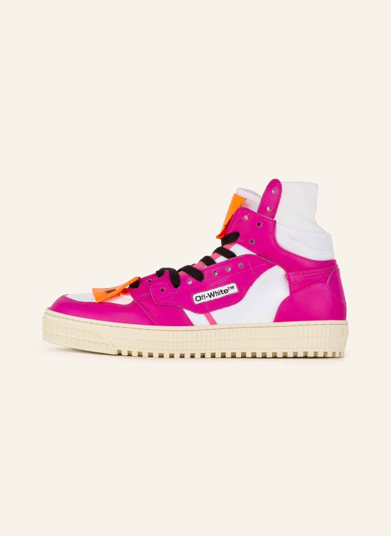 Off-White High-top sneakers 3.0 OFF COURT, Color: FUCHSIA/ WHITE (Image 4)