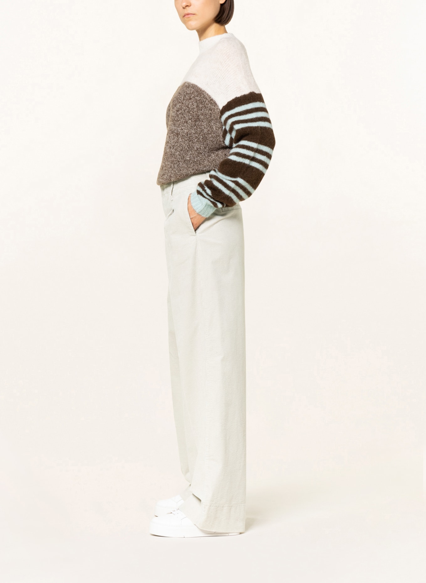MAC DAYDREAM Spodnie sztruksowe ROYCE, Kolor: KREMOWY (Obrazek 4)