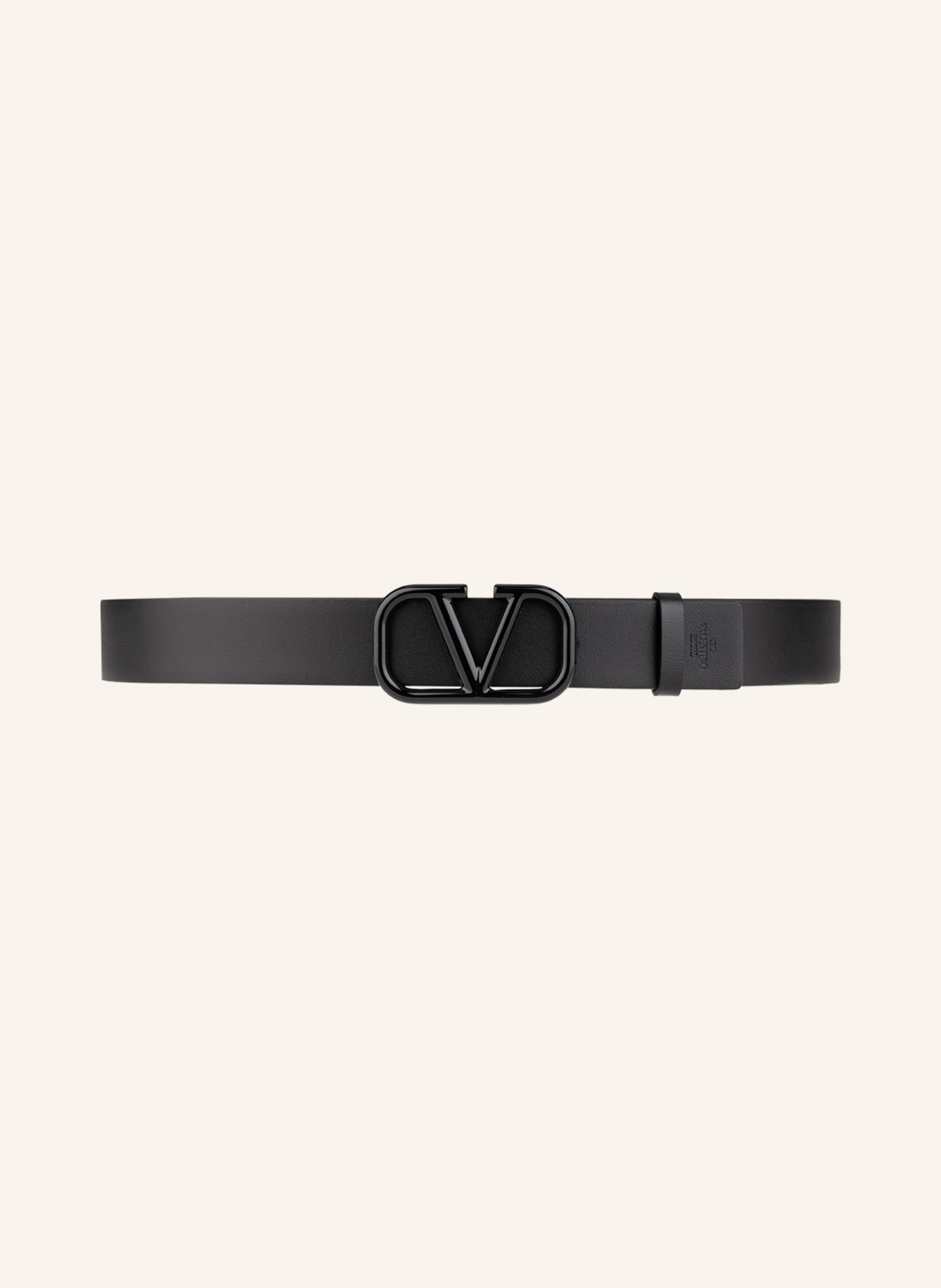 VALENTINO GARAVANI Leather belt , Color: BLACK (Image 2)