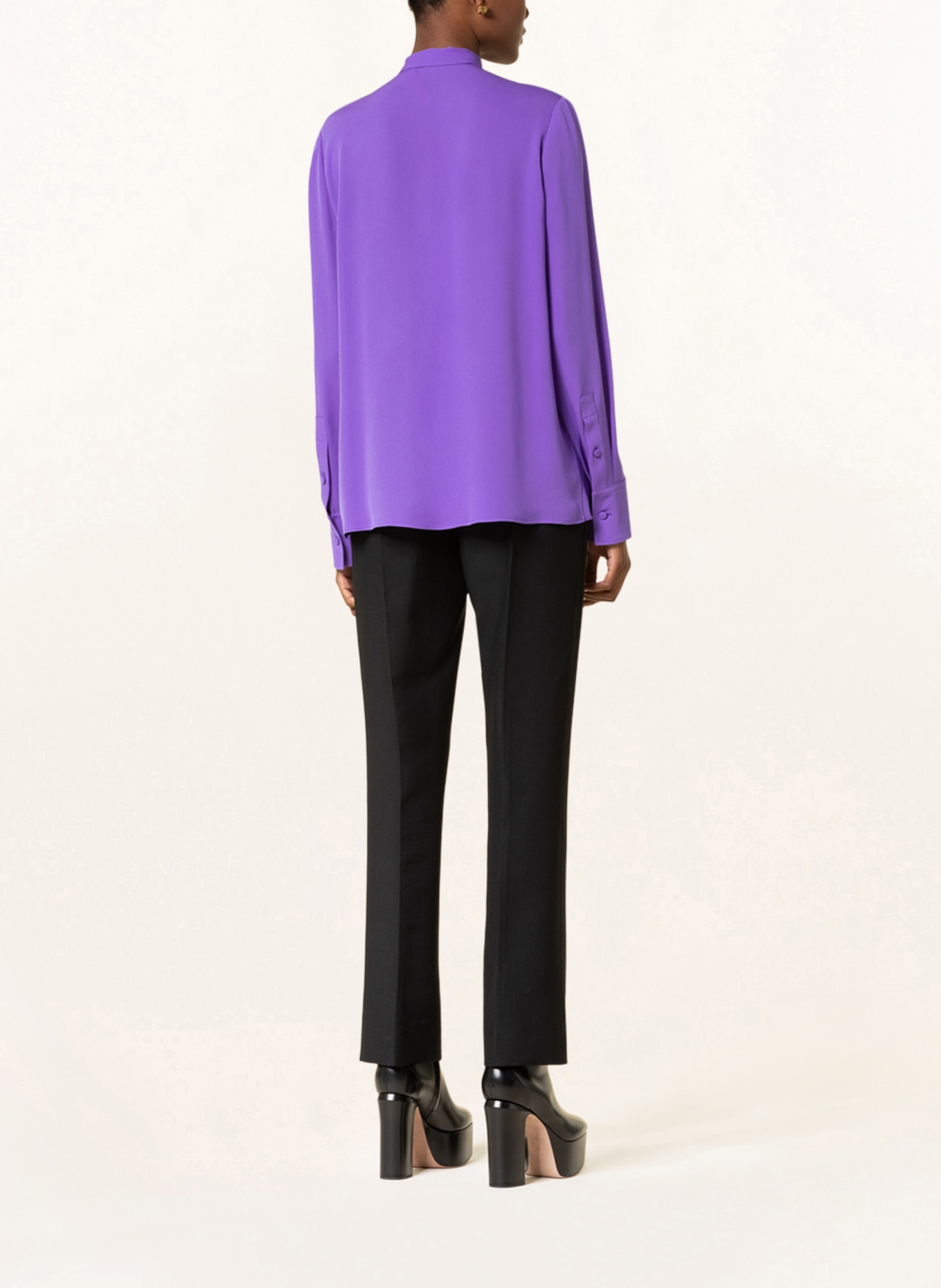 VALENTINO Schluppenbluse aus Seide: LILA