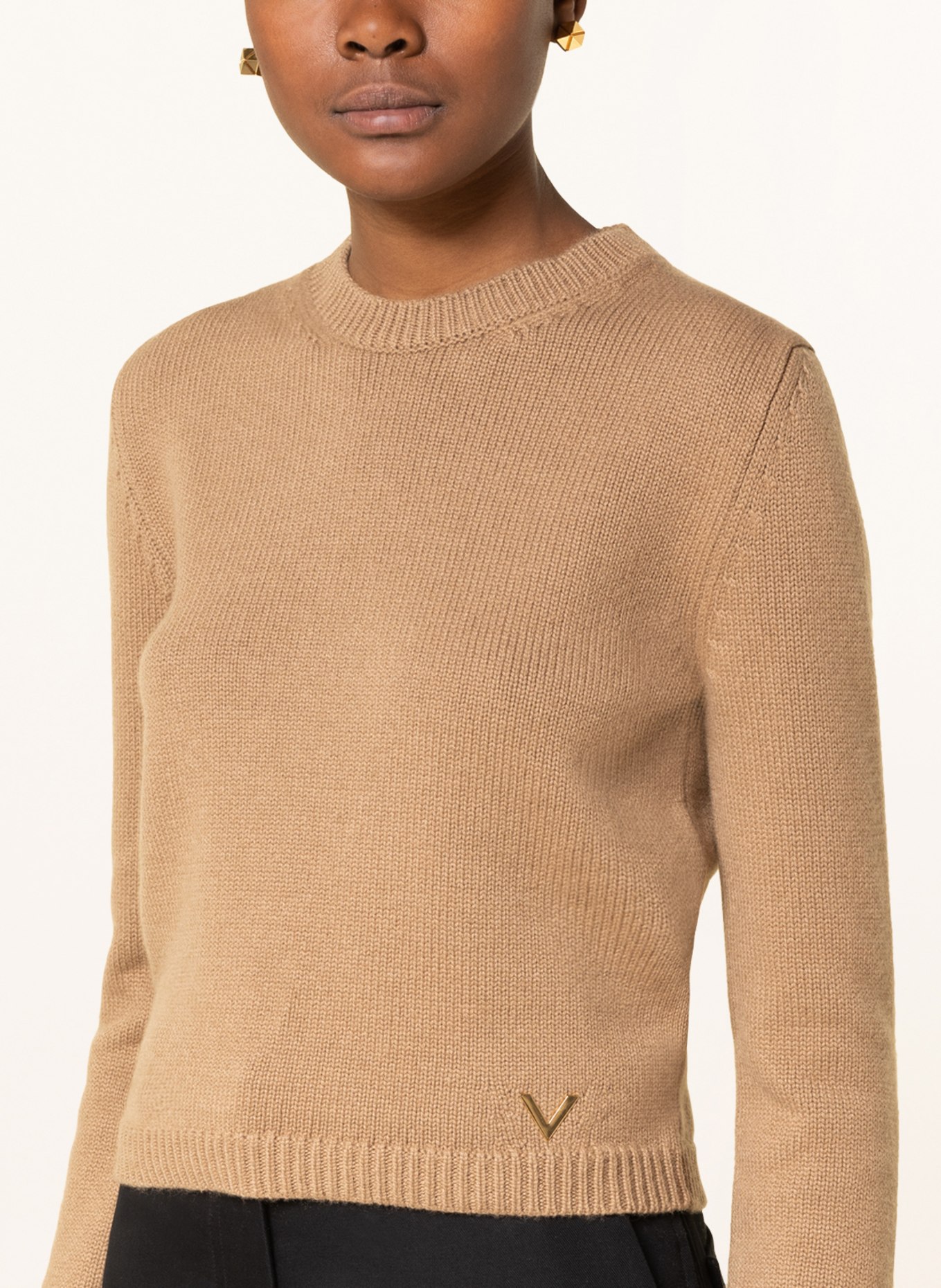 VALENTINO Cashmere sweater, Color: CAMEL (Image 4)