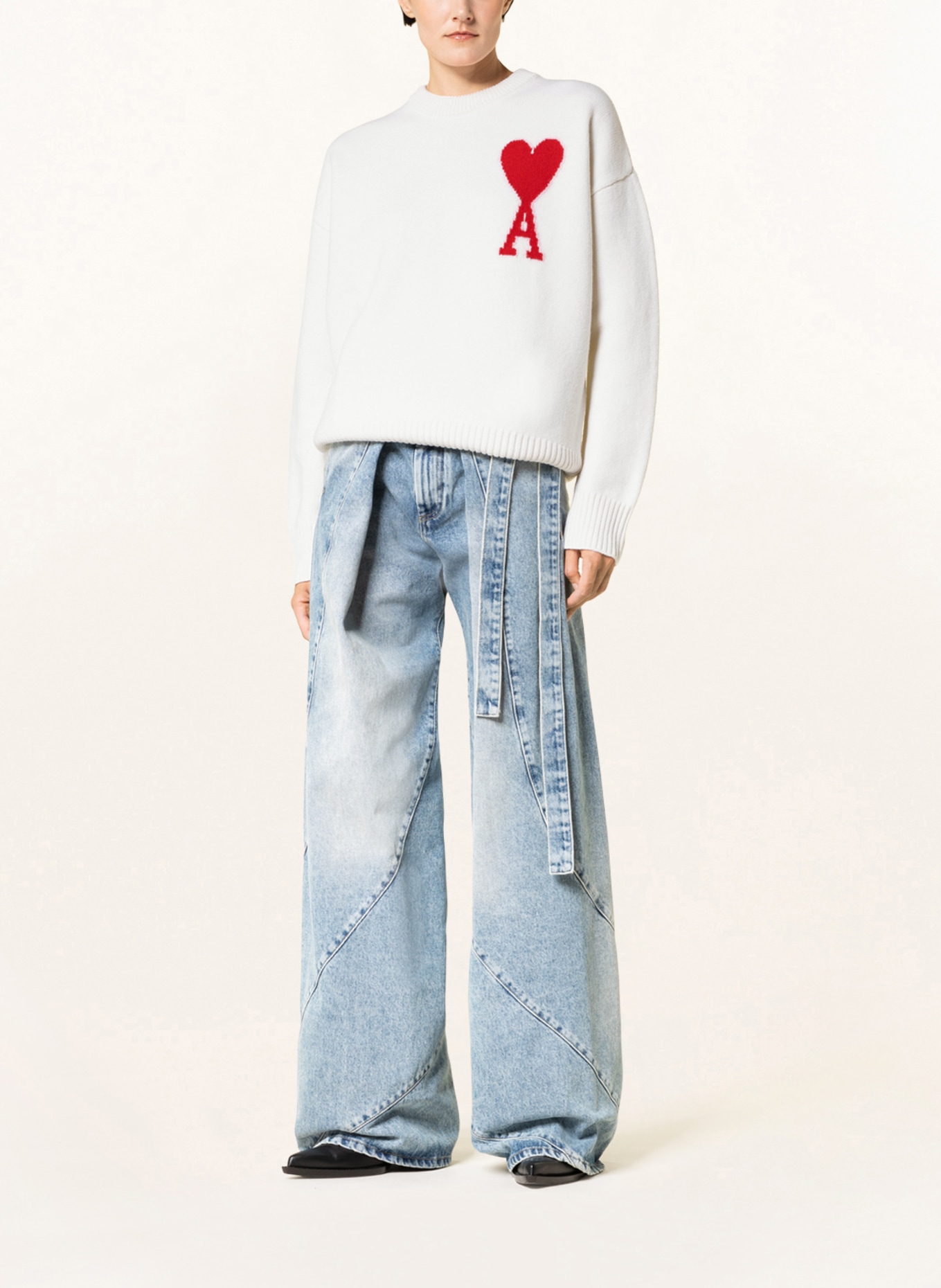AMI PARIS Sweater , Color: WHITE (Image 2)