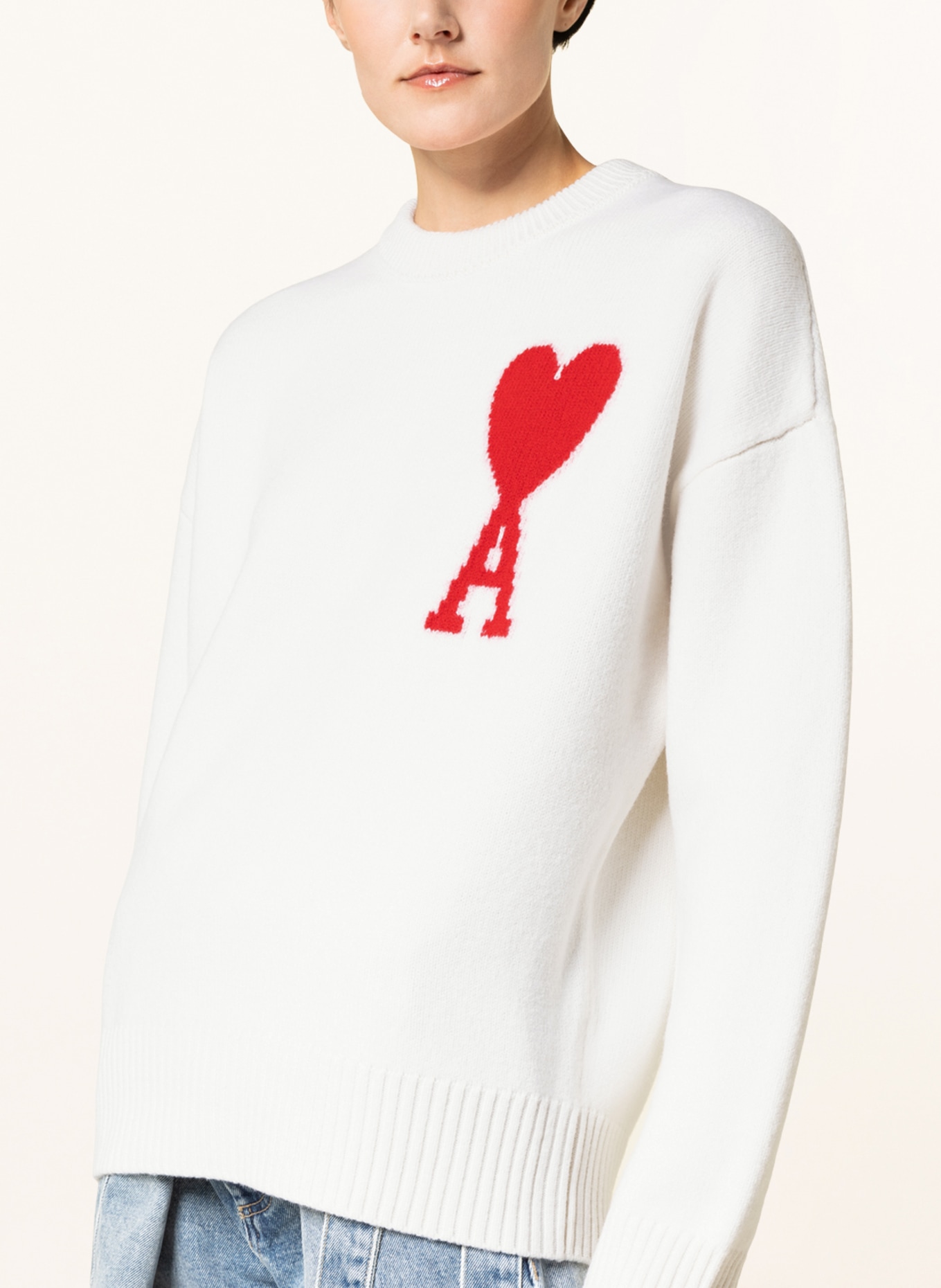 AMI PARIS Sweater , Color: WHITE (Image 4)