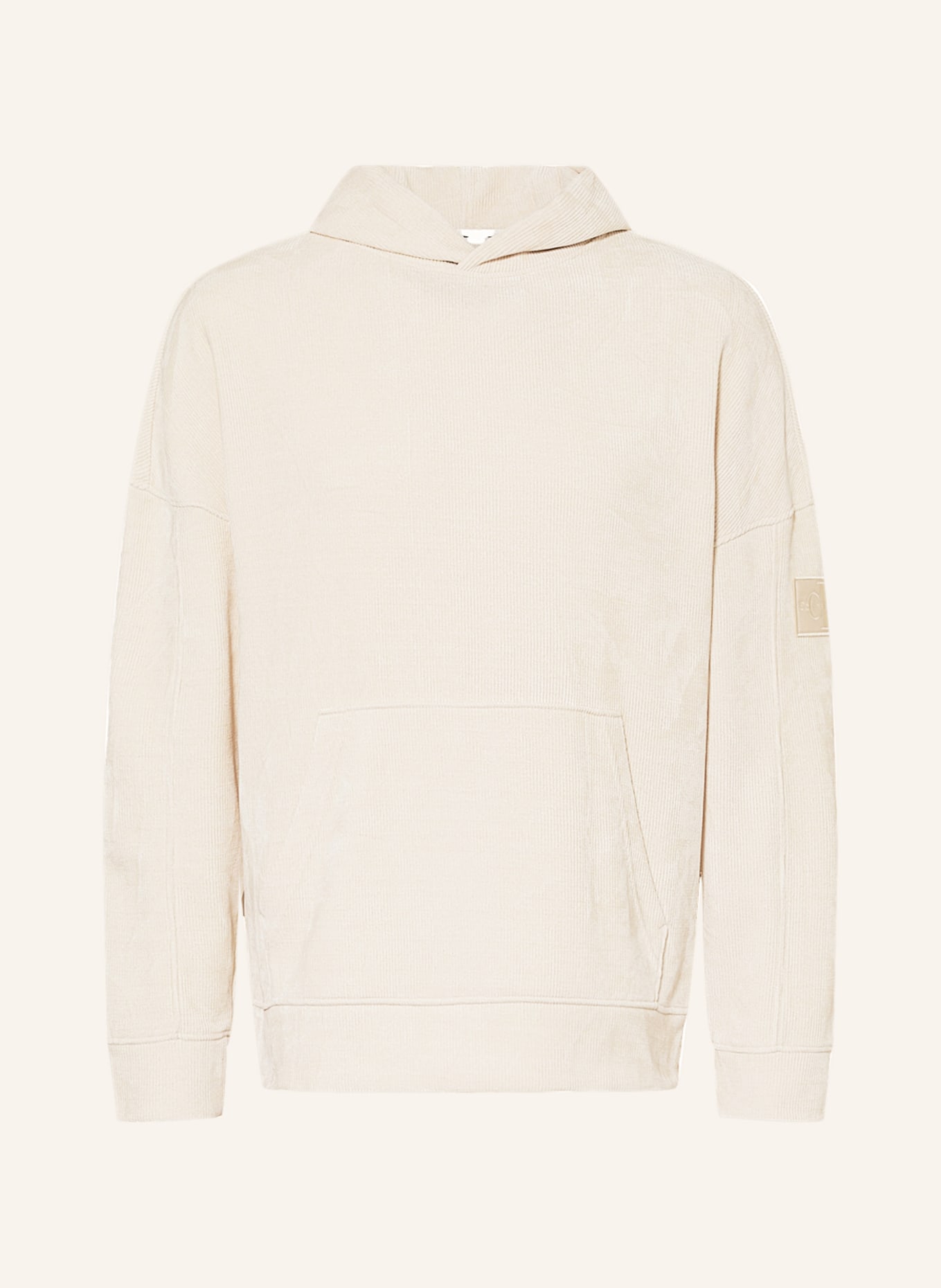 Calvin Klein Jeans Corduroy hoodie, Color: CREAM (Image 1)